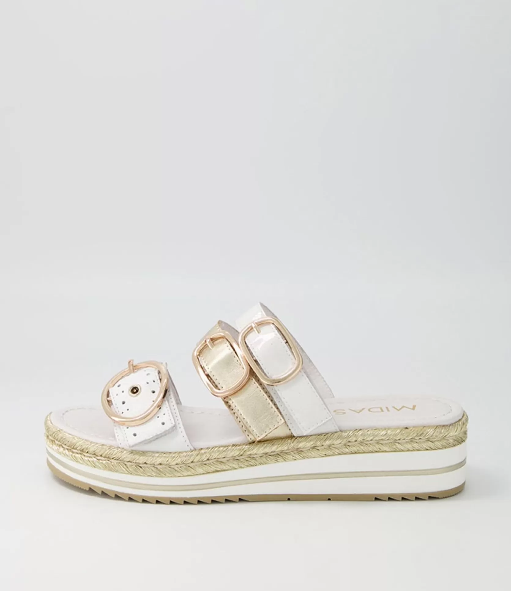 Hot Abba White Multi Slides Women Sandals