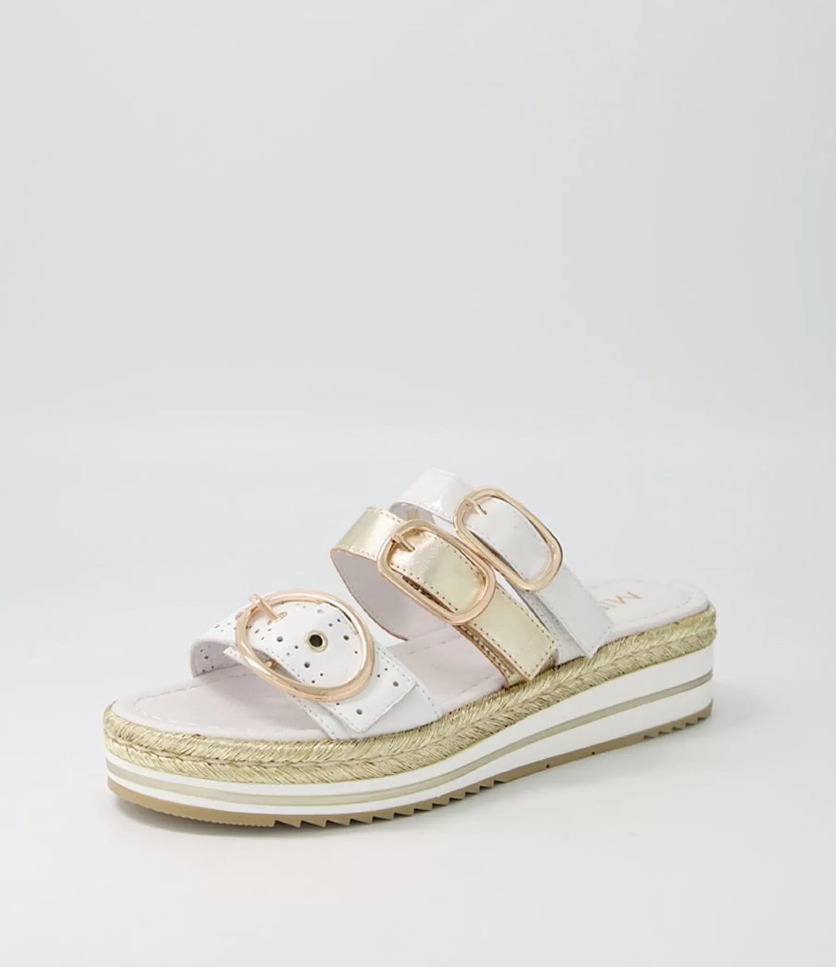 Hot Abba White Multi Slides Women Sandals
