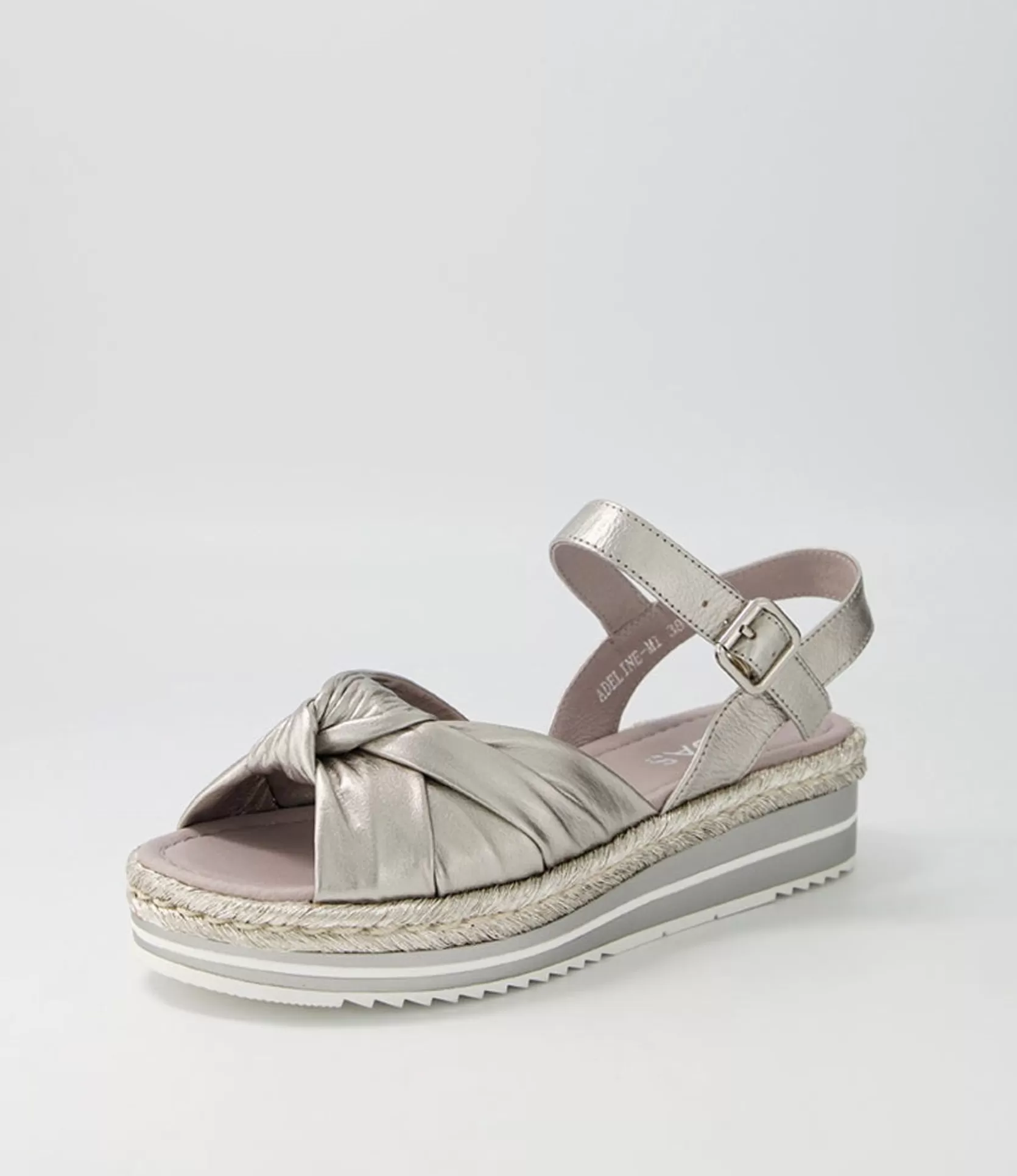 Hot Adeline Argento Rope Leather Sandals Women Sandals