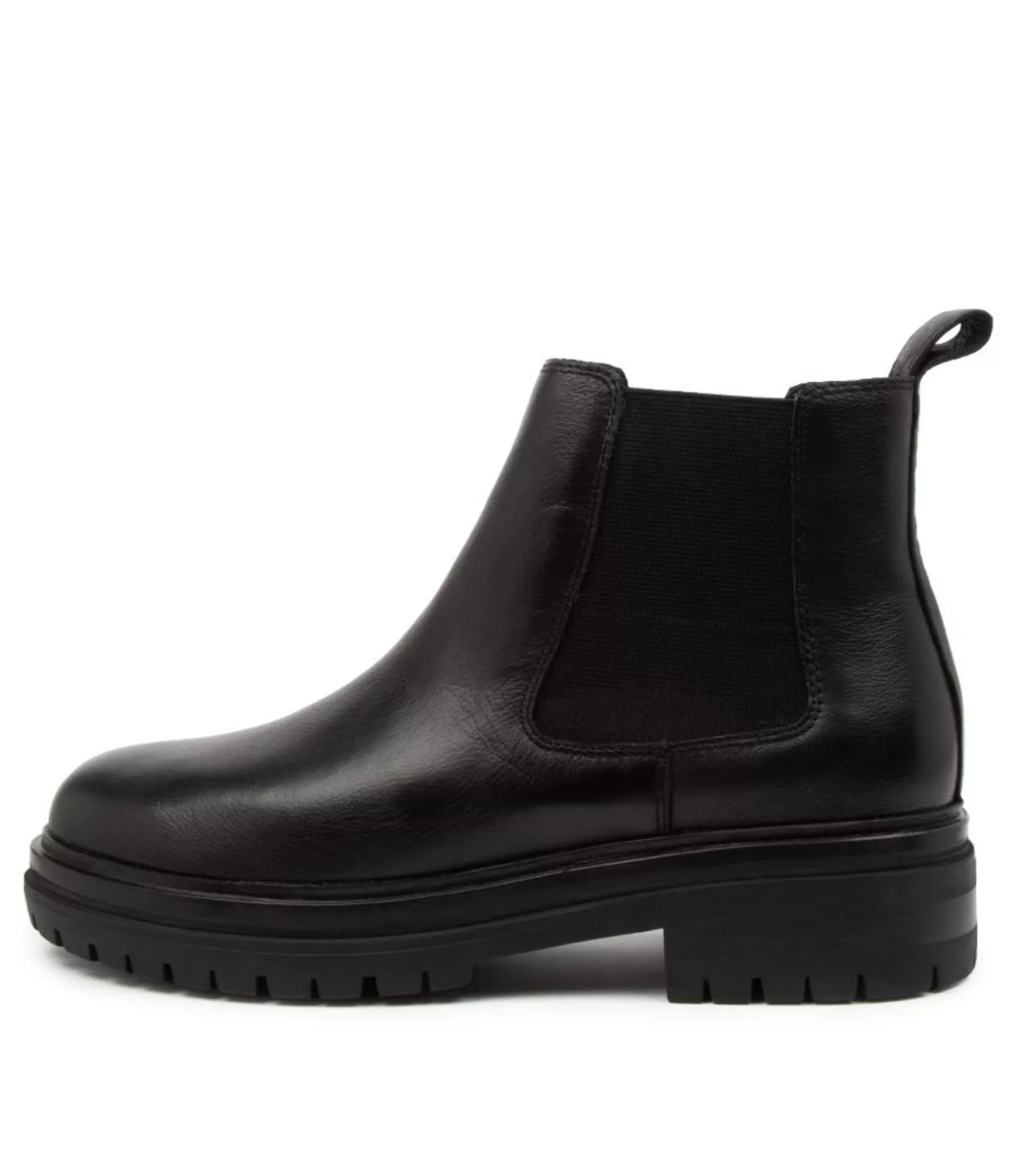 Best Sale Aim Black Leather Women Ankle Boots