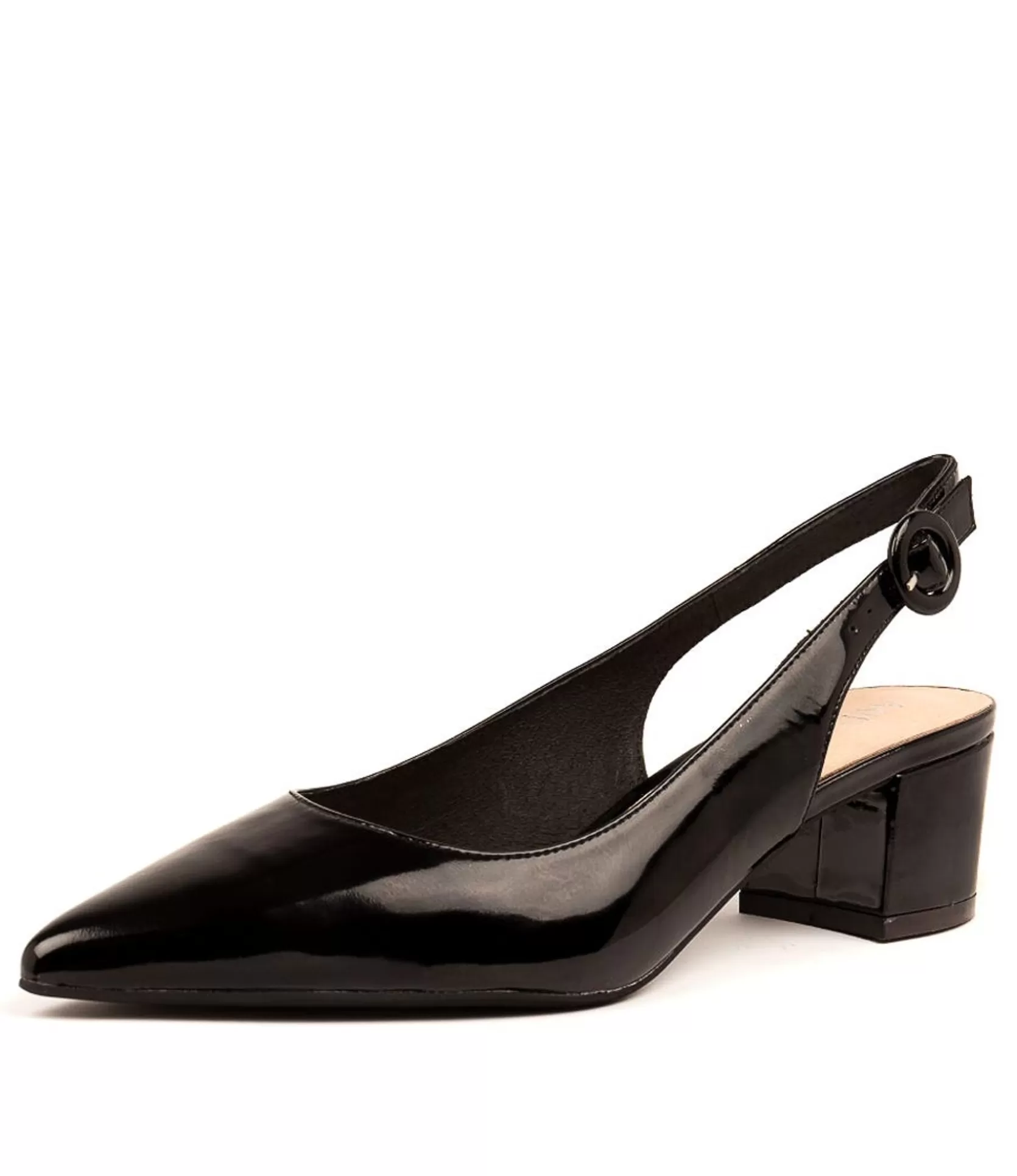 Cheap Amali Black Patent Lea Women Heels