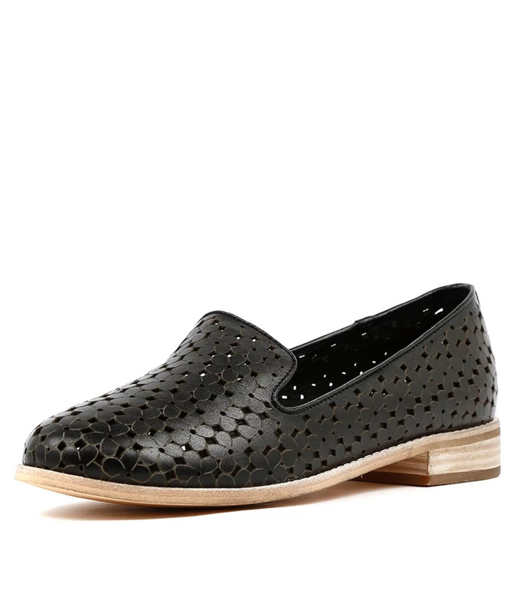 Store Analise Black Leather Women Loafers