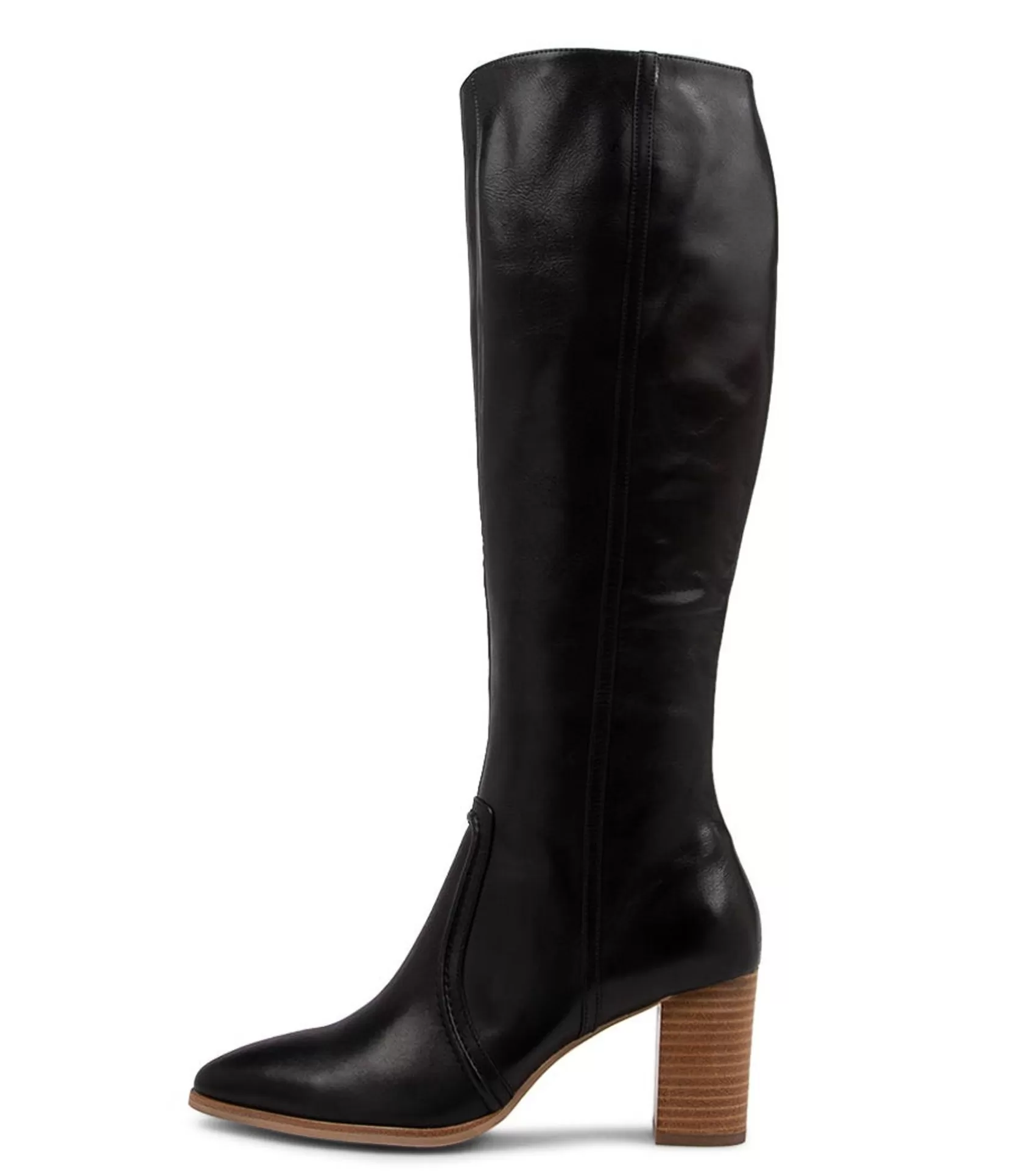 Outlet Armin Black Leather Knee High Boots Nh Women Boots