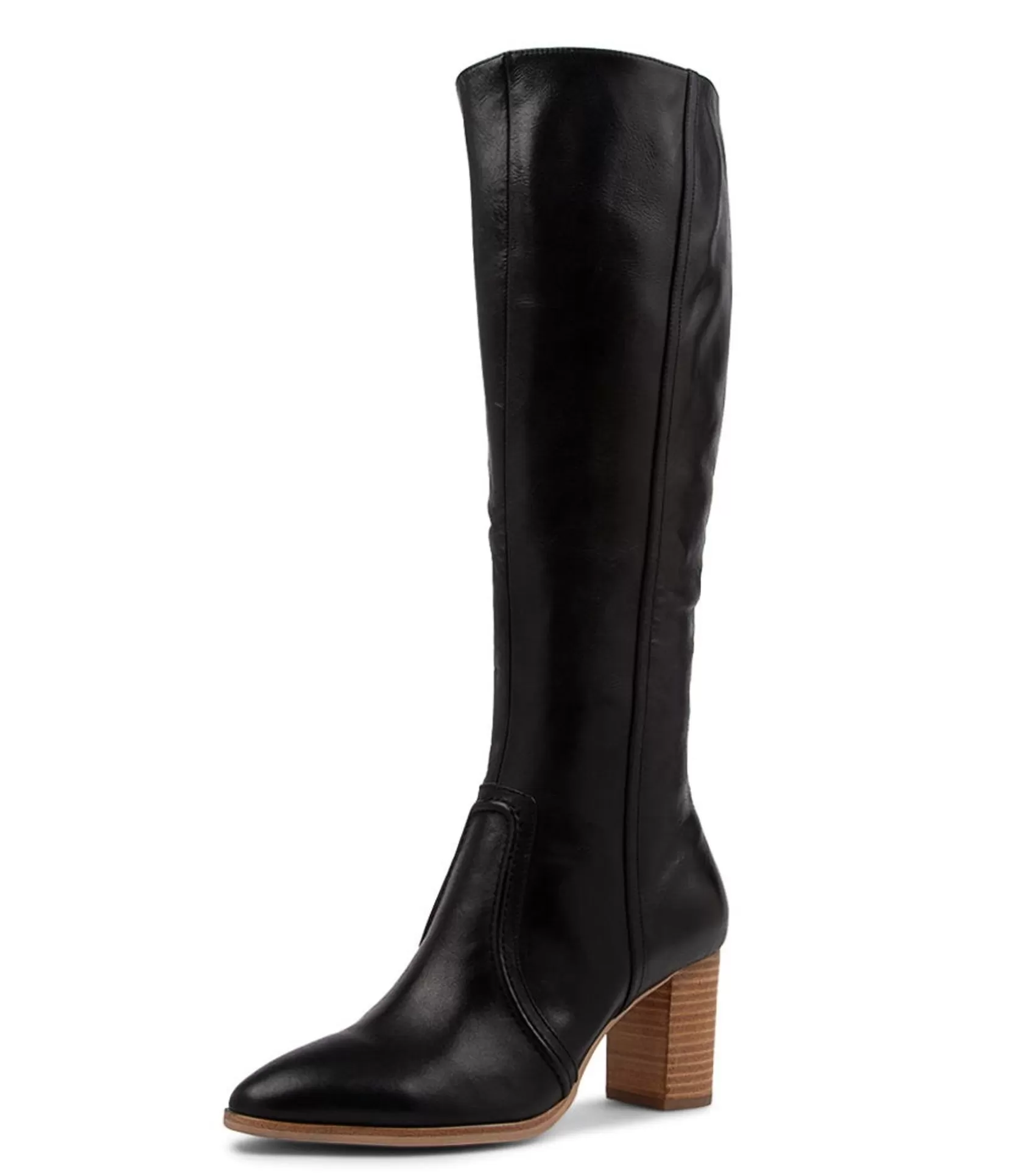 Outlet Armin Black Leather Knee High Boots Nh Women Boots