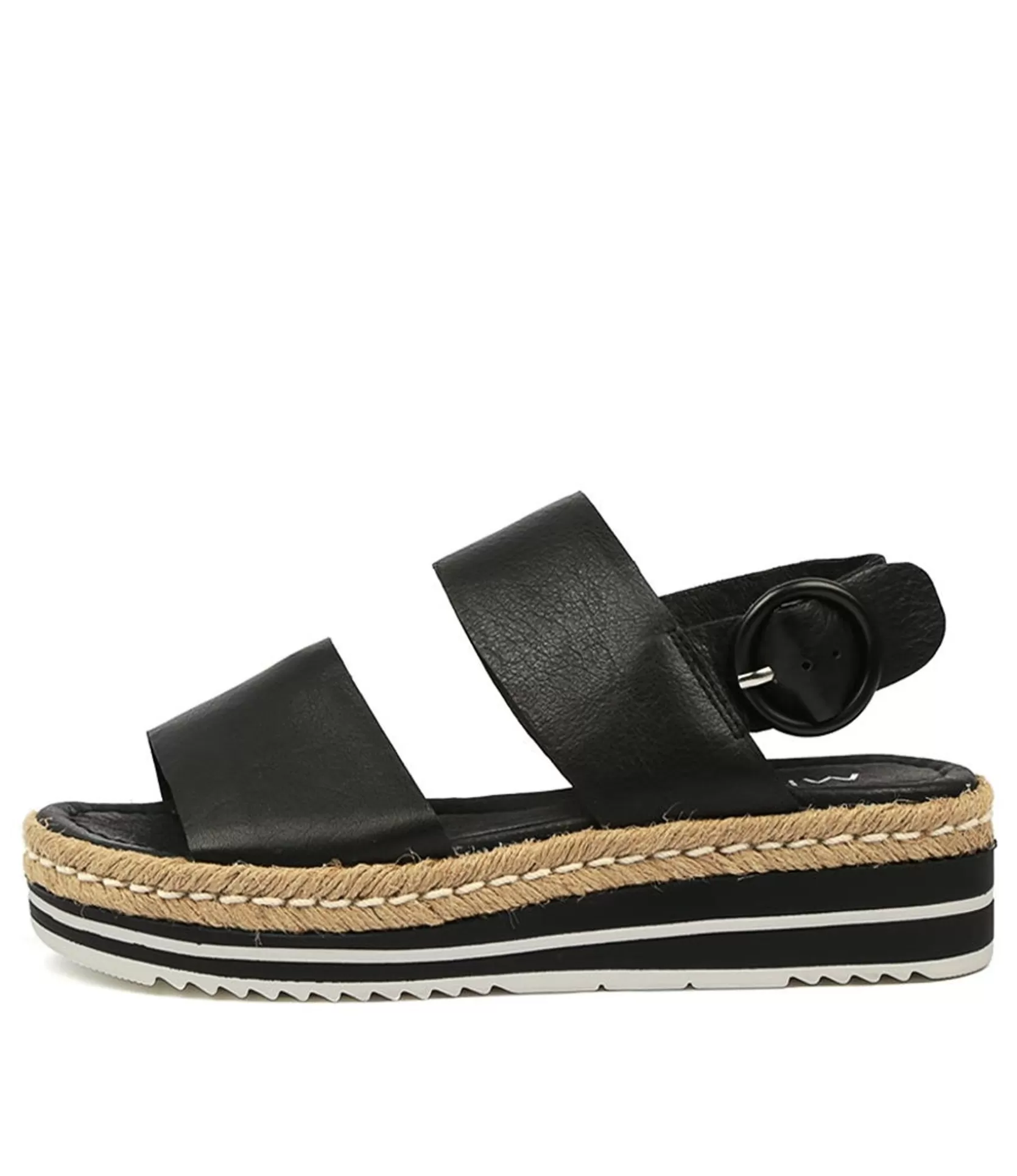 Flash Sale Athens Black Leather Women Espadrilles