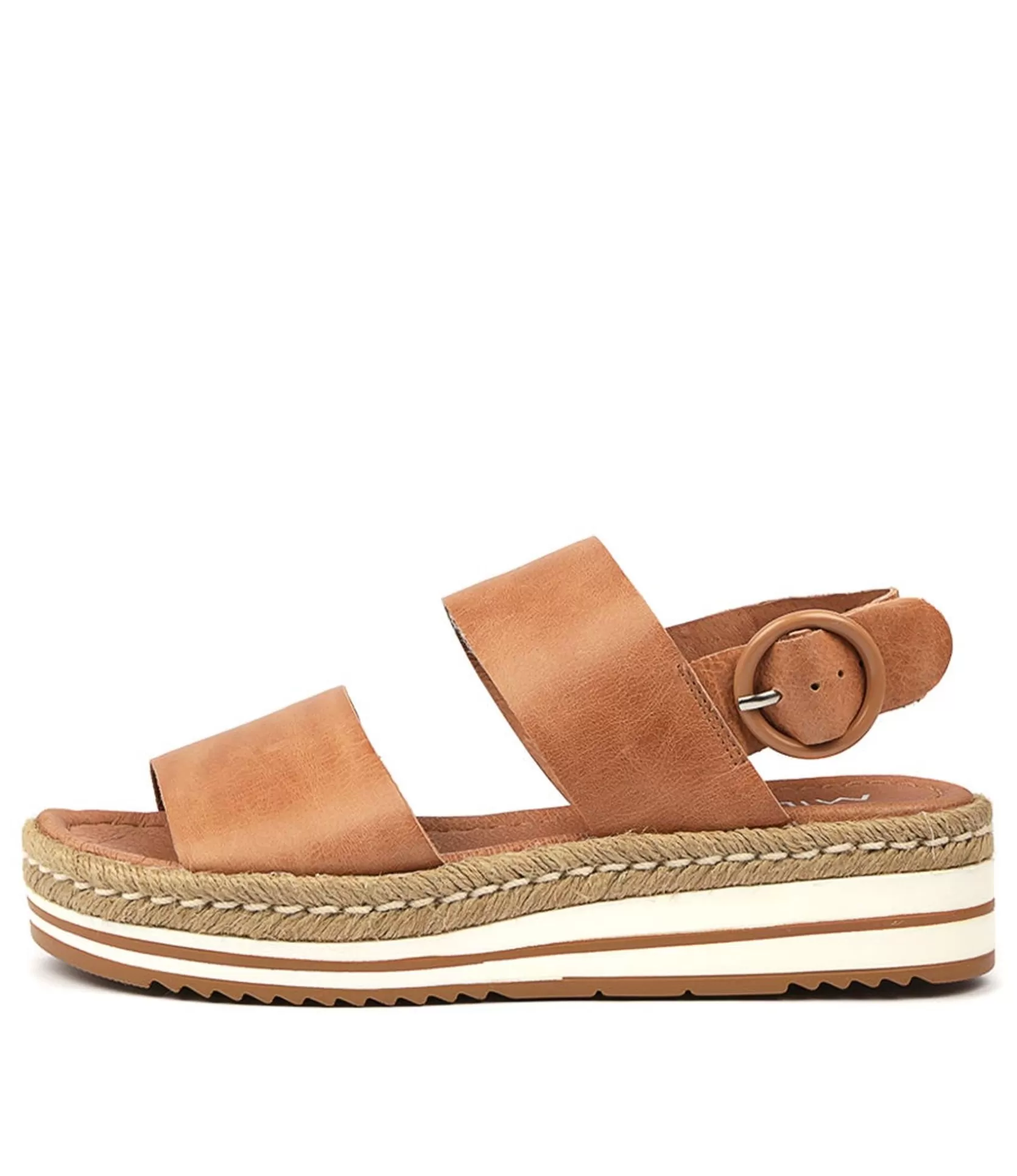 Flash Sale Athens Dk Tan Leather Women Espadrilles