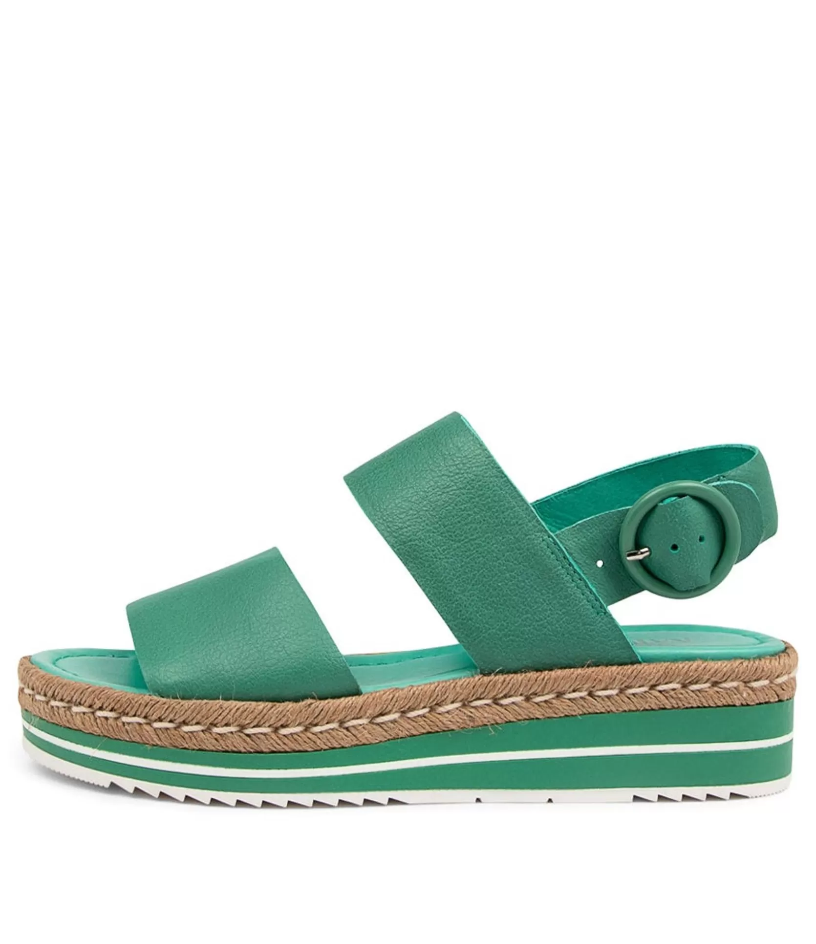 Best Sale Athens Jade Leather Women Espadrilles