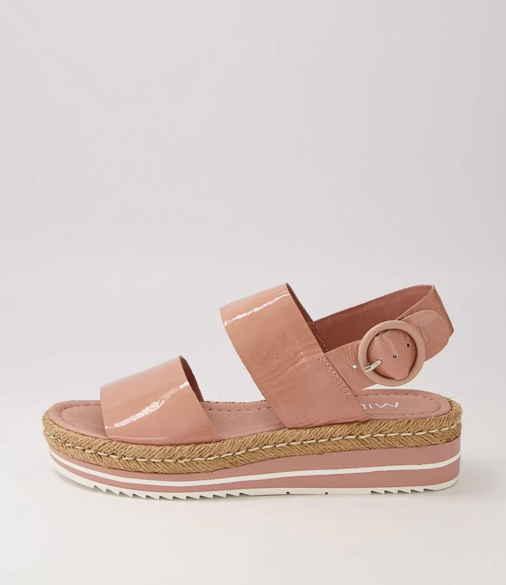 Store Athens Mushroom Patent Leather Sandals Women Espadrilles