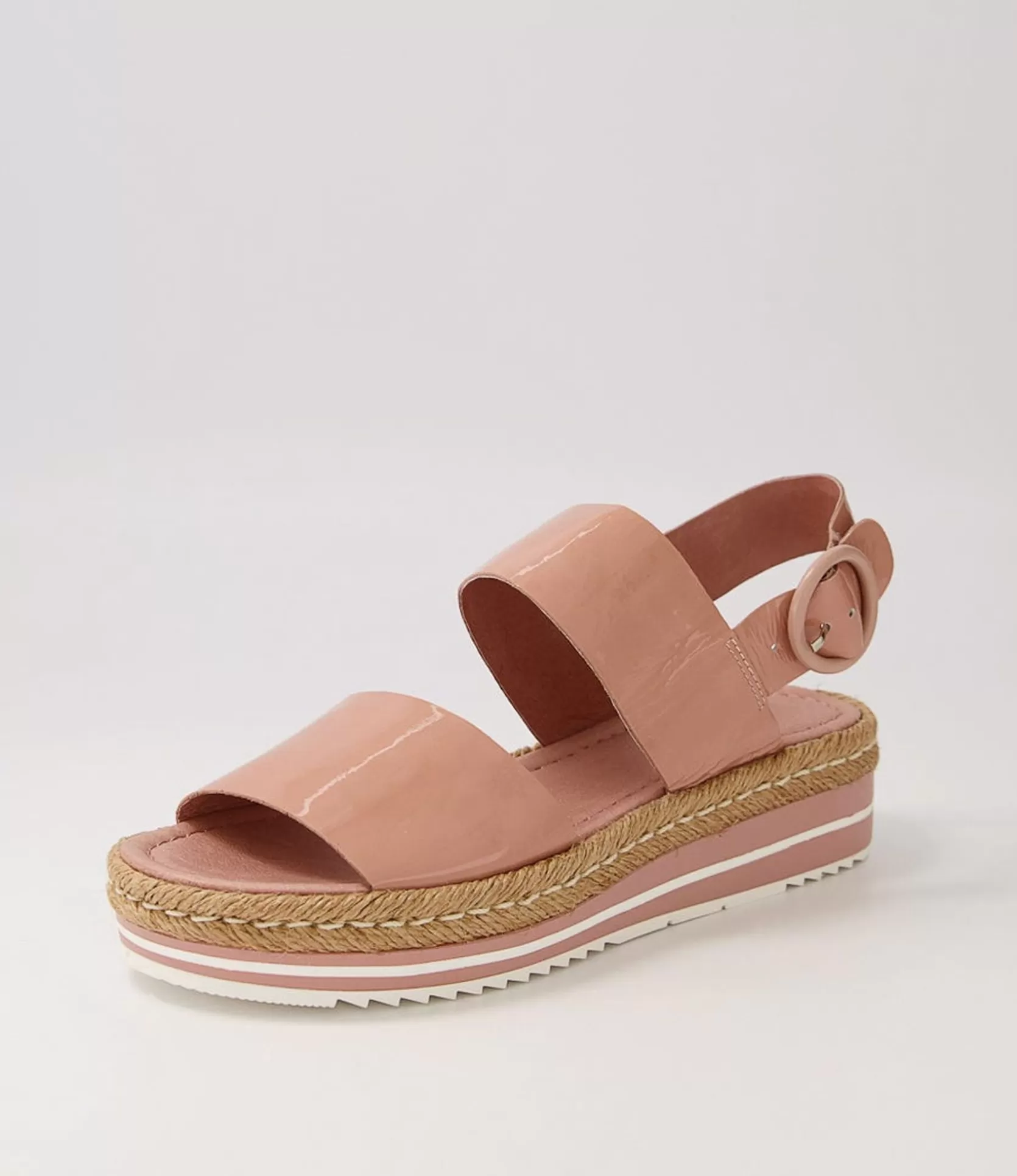 Store Athens Mushroom Patent Leather Sandals Women Espadrilles