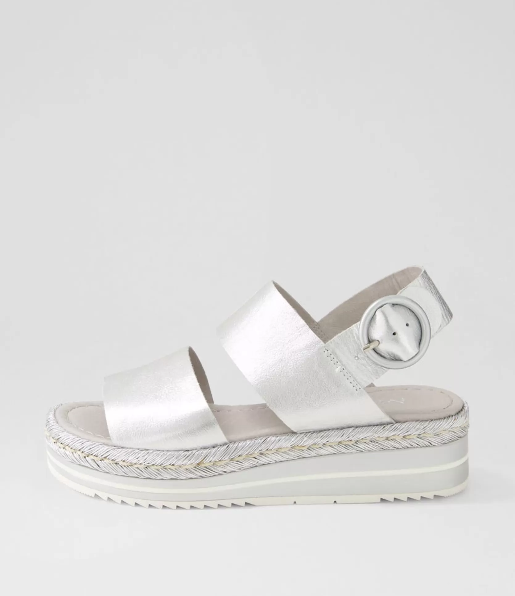 Fashion Athens Silver Rope Leather Sandals Women Sandals