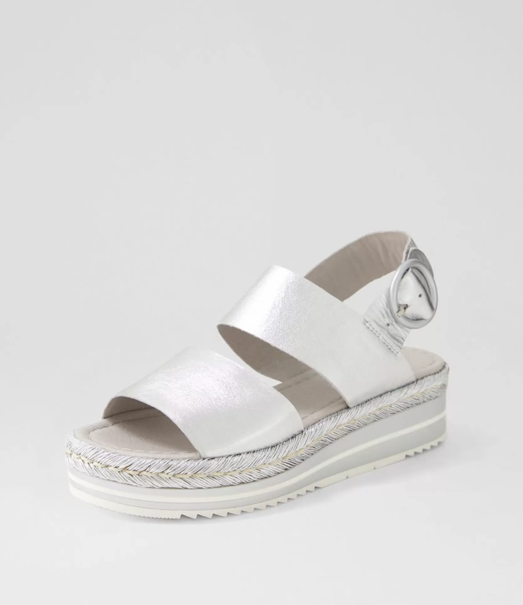 Fashion Athens Silver Rope Leather Sandals Women Sandals