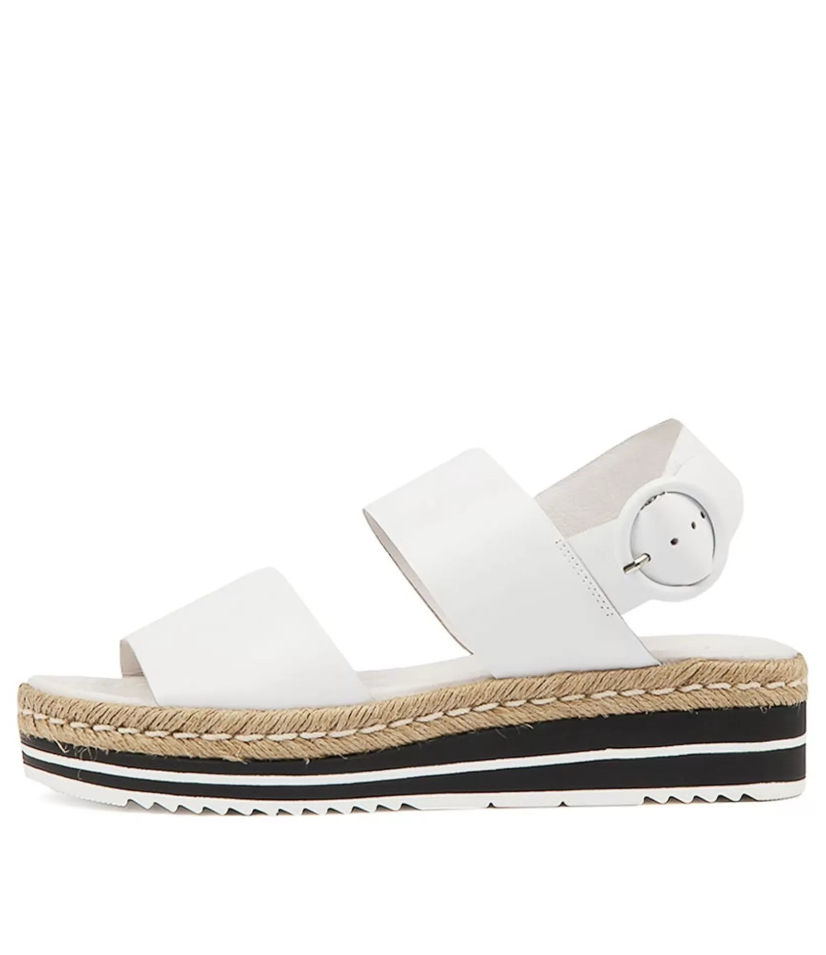 Fashion Athens White Leather Women Espadrilles