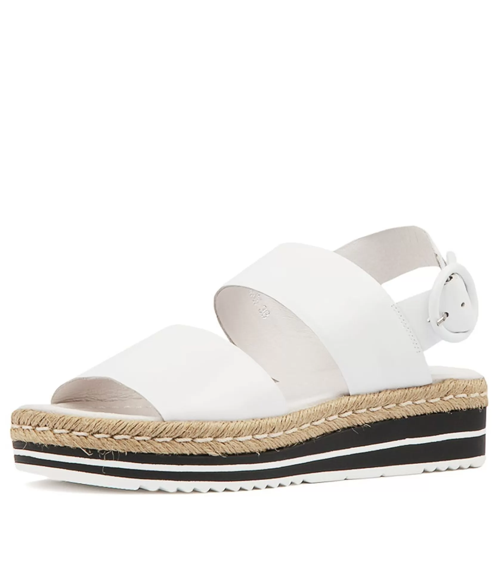 Fashion Athens White Leather Women Espadrilles