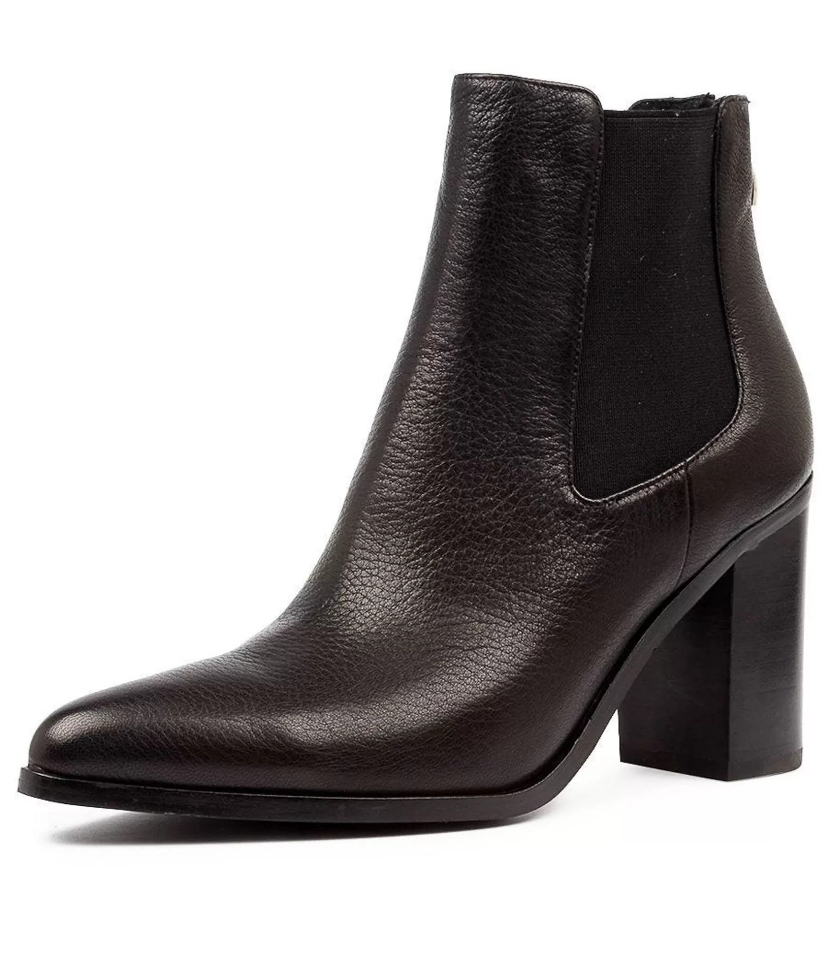 Store Babes Black Leather Women Ankle Boots