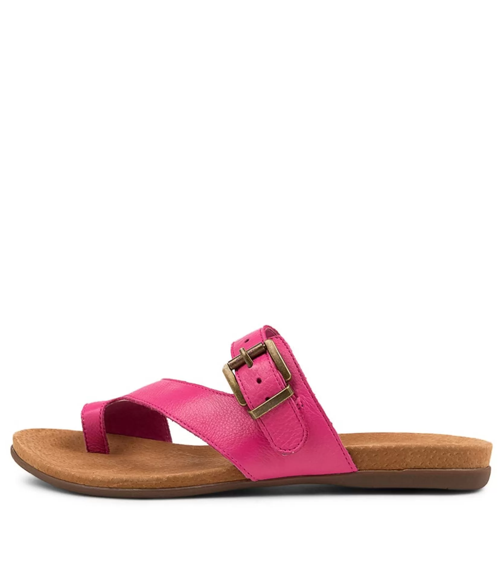 Cheap Bally Fuchsia Leather Women Flats