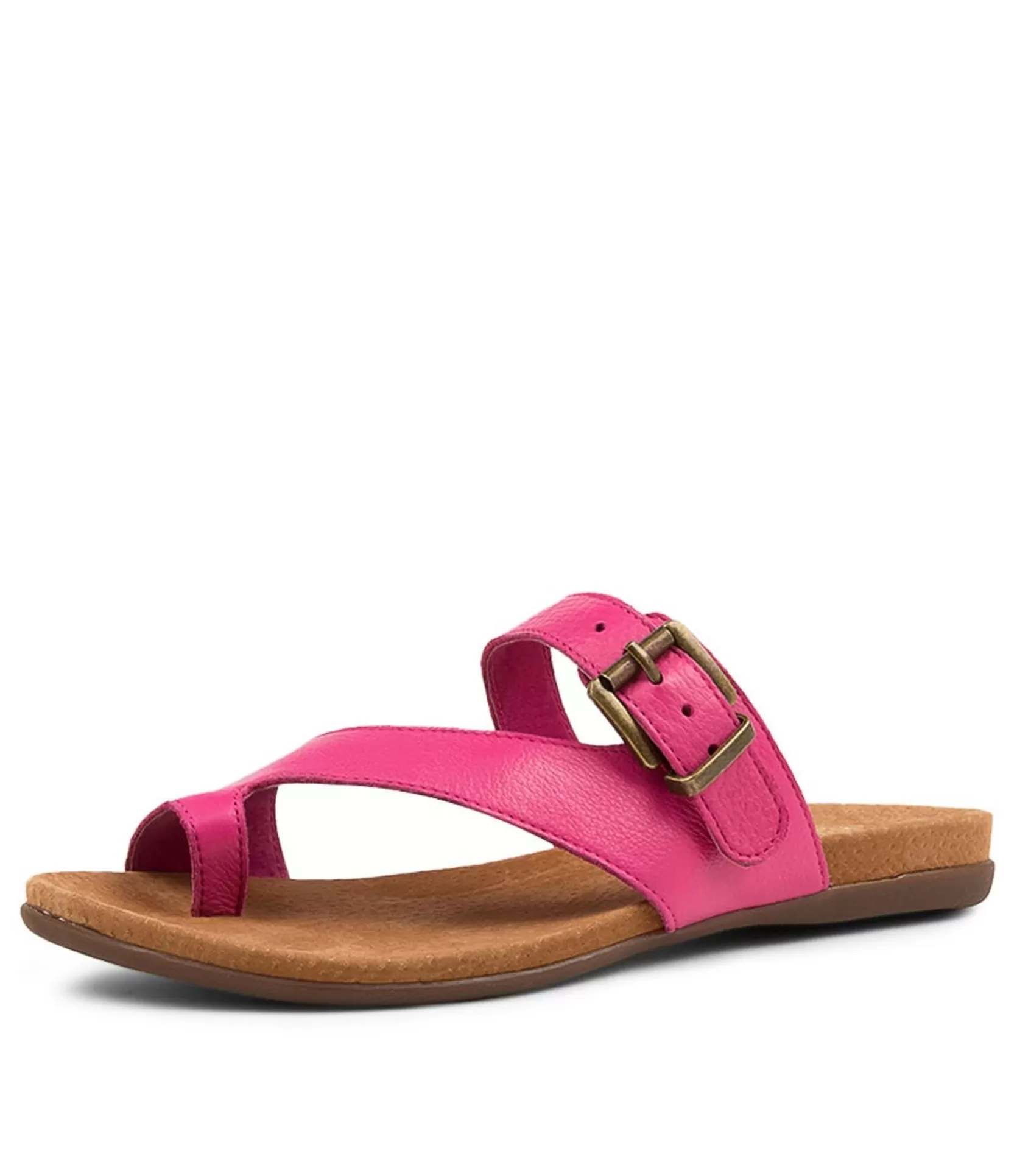 Cheap Bally Fuchsia Leather Women Flats