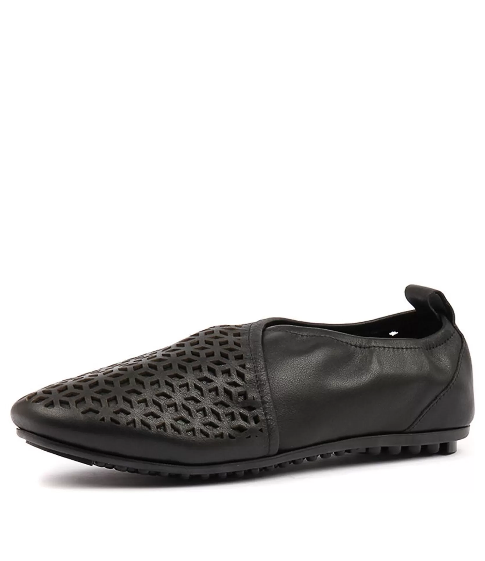 Clearance Barrie Black Leather Women Flats