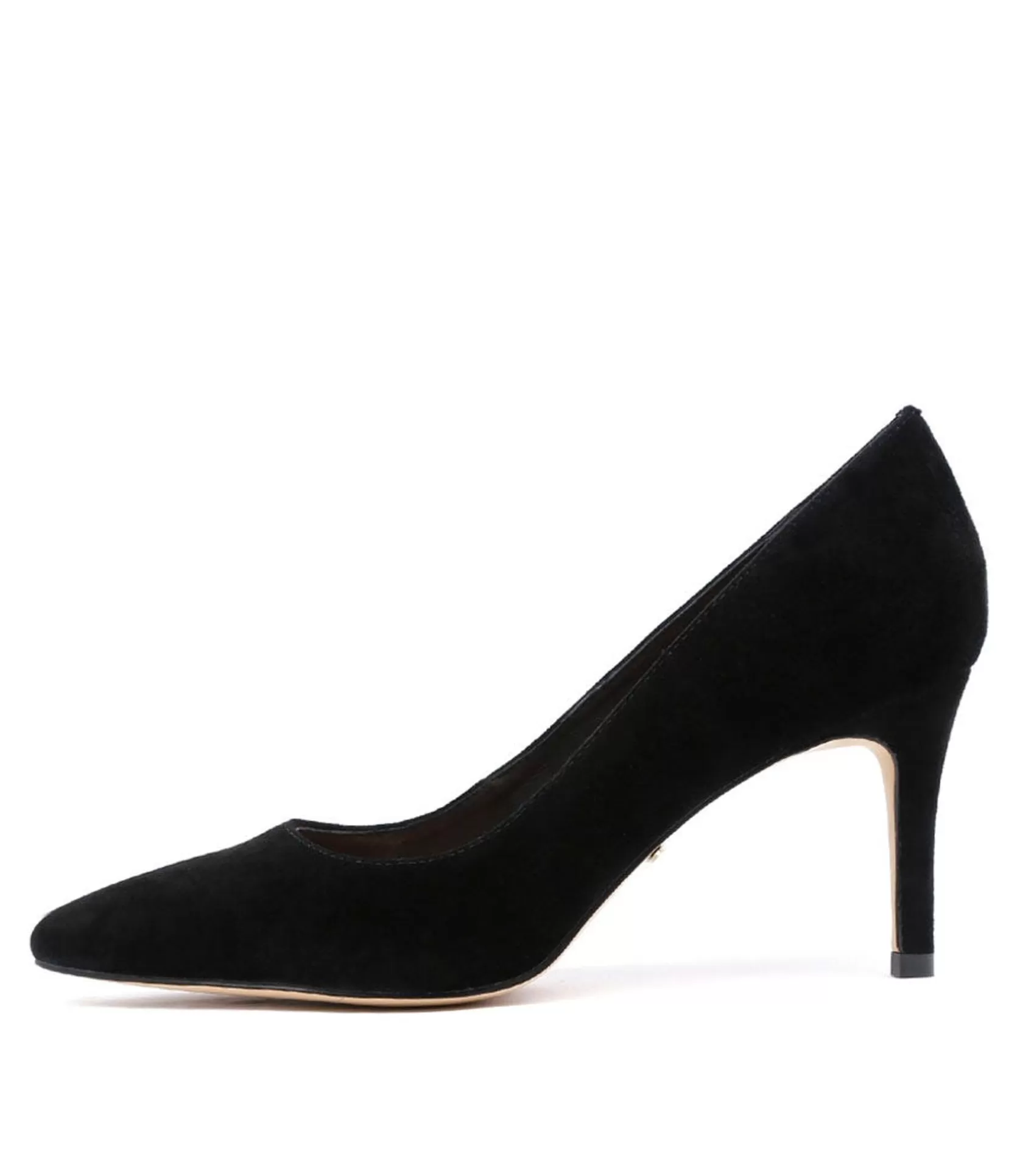 Shop Berri Black Suede Women Heels