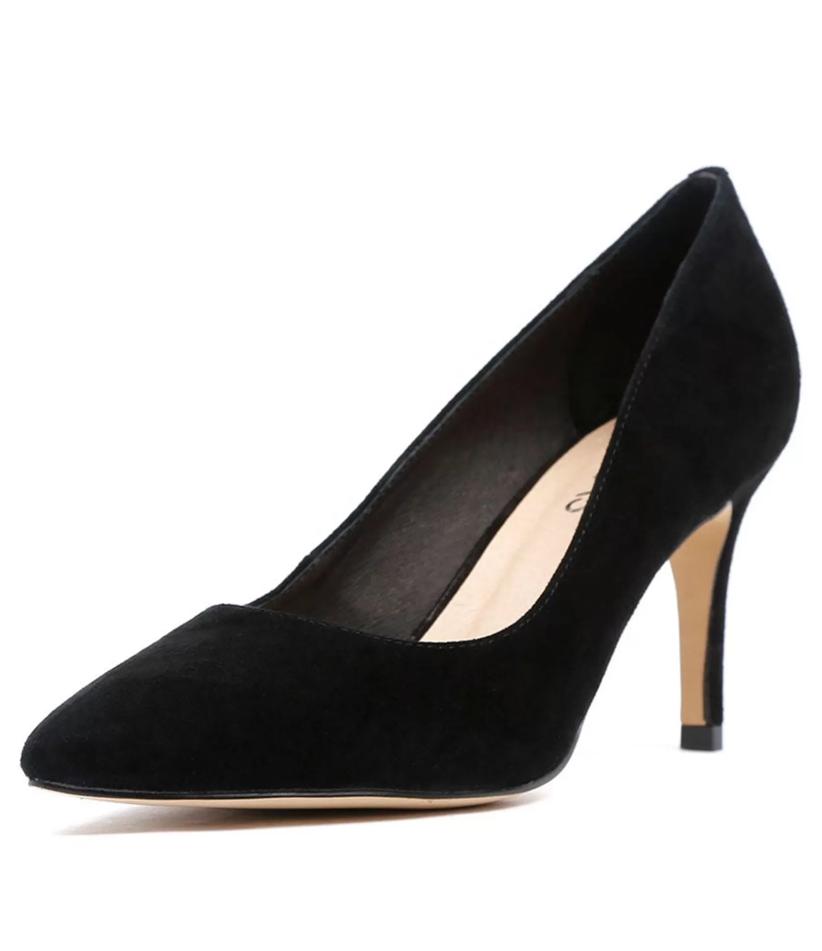 Shop Berri Black Suede Women Heels