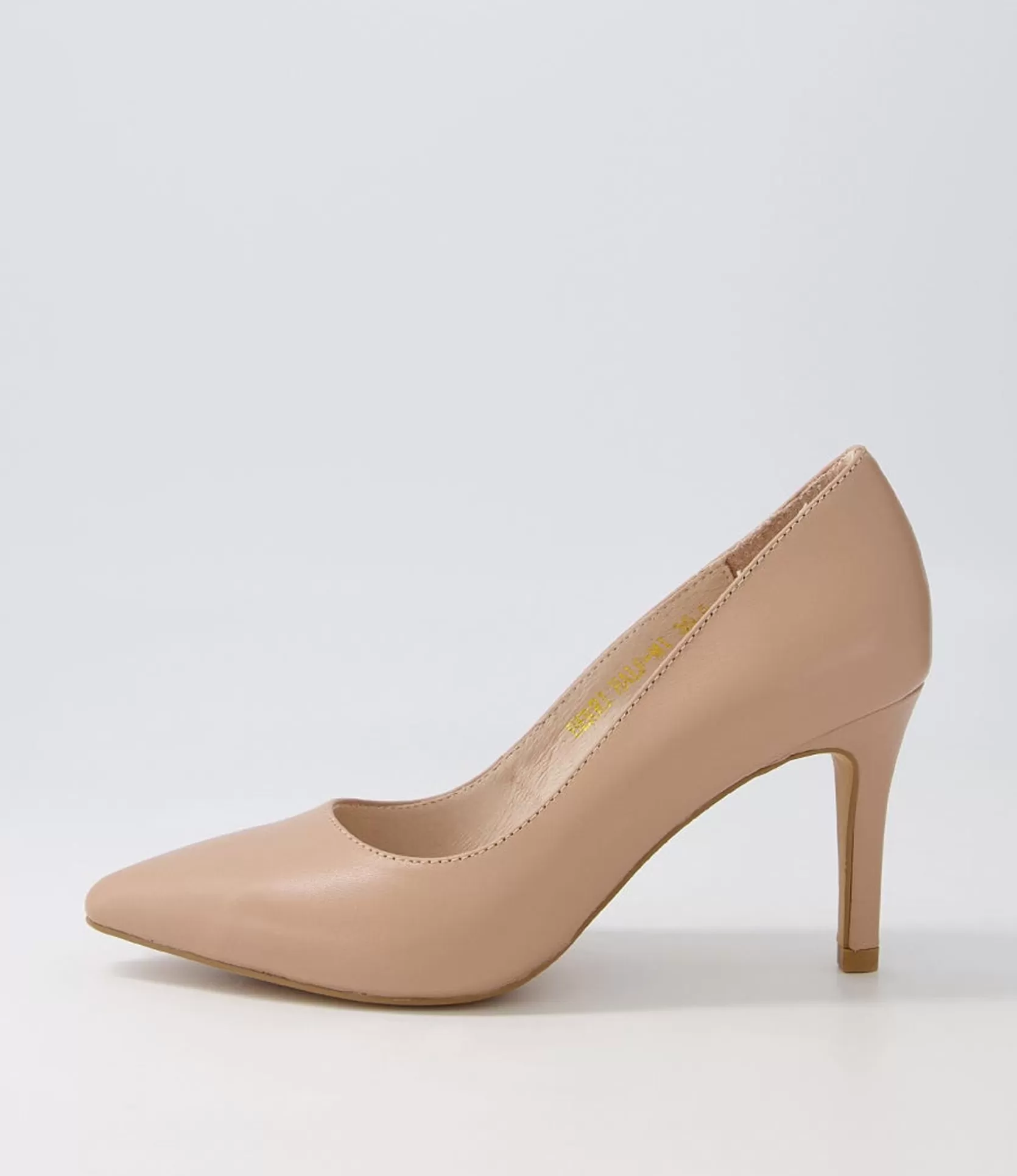 Best Sale Berri Half Dark Nude Leather Pump Heels Women Heels