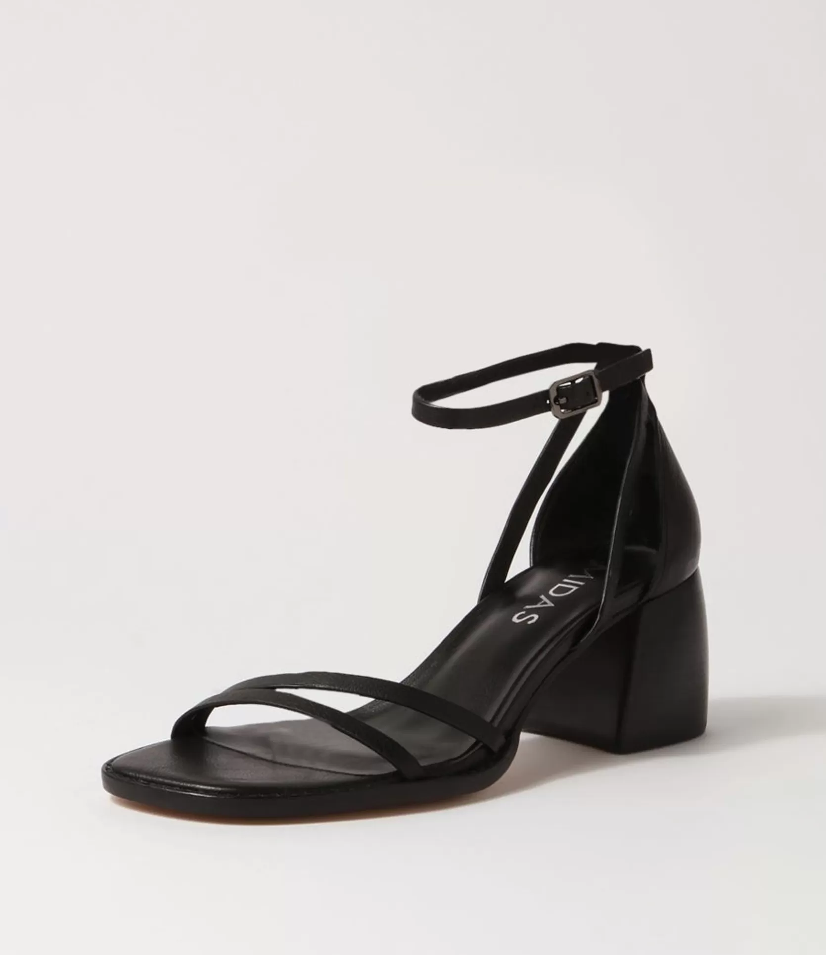 Shop Bestie Black Leather Sandals Women Heels