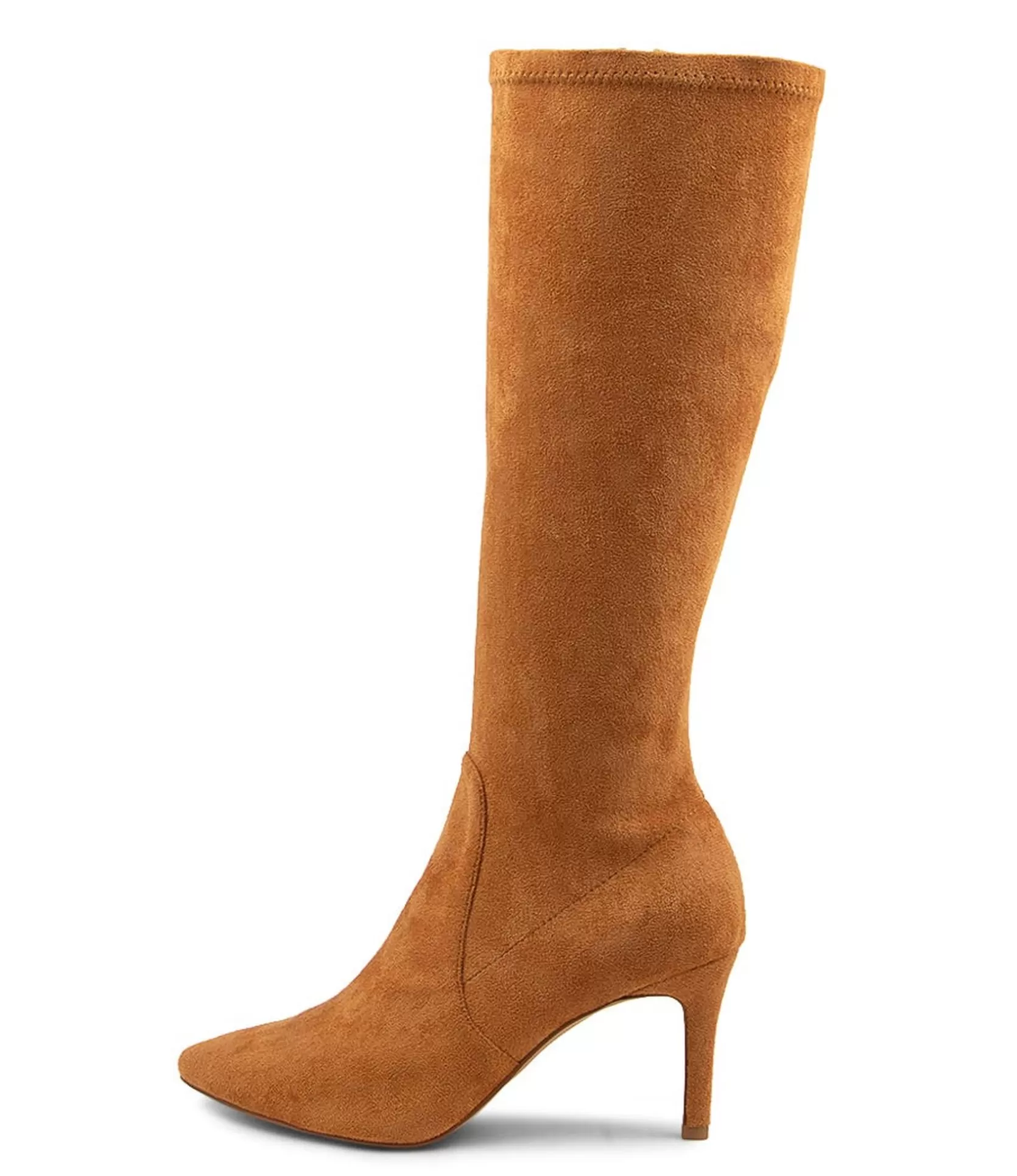Shop Bobi Caramel Microsuede Knee High Boots Women Boots