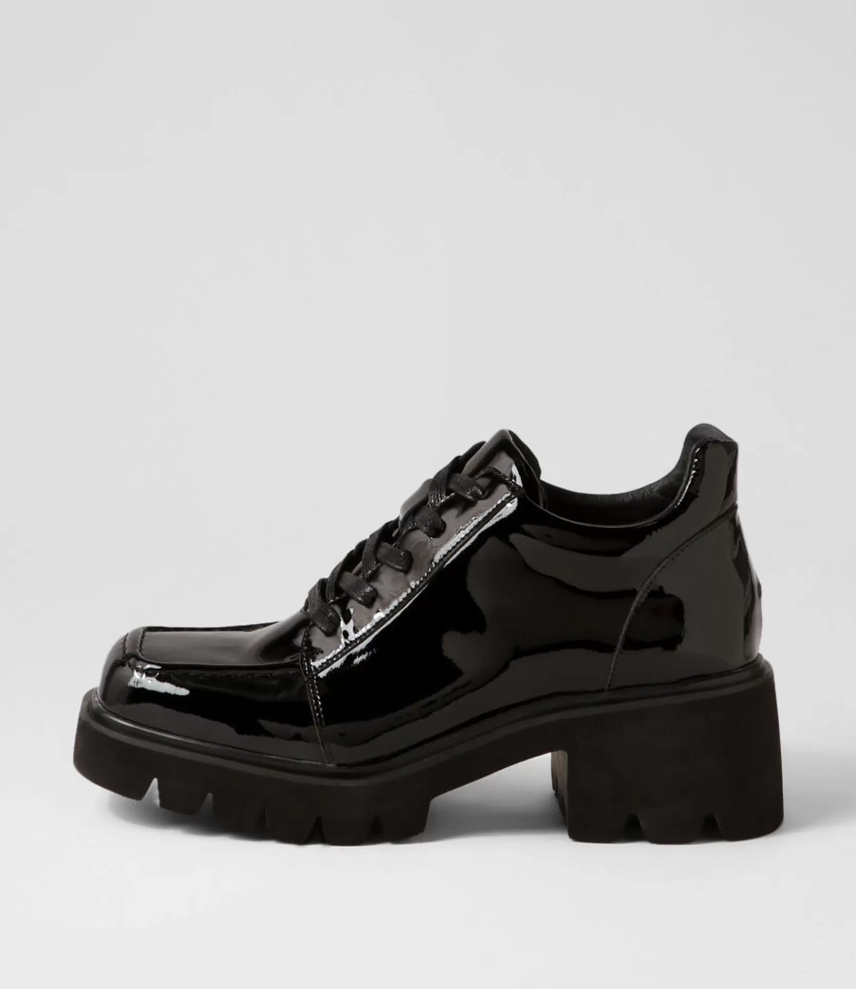 Store Branda Black Patent Leather Heels Women Heels