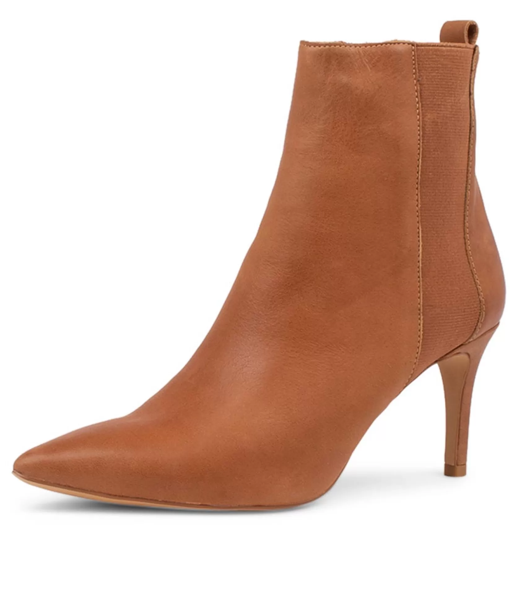 Store Briann Tan Leather Ankle Boots Women Ankle Boots