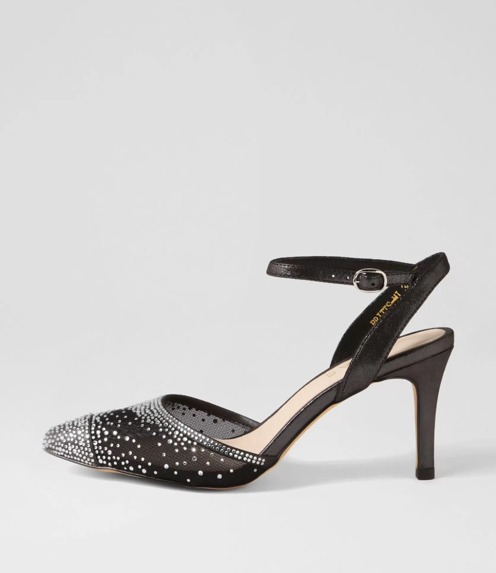 Cheap Britts Black Shimmer Silver Multi Heels Women Heels