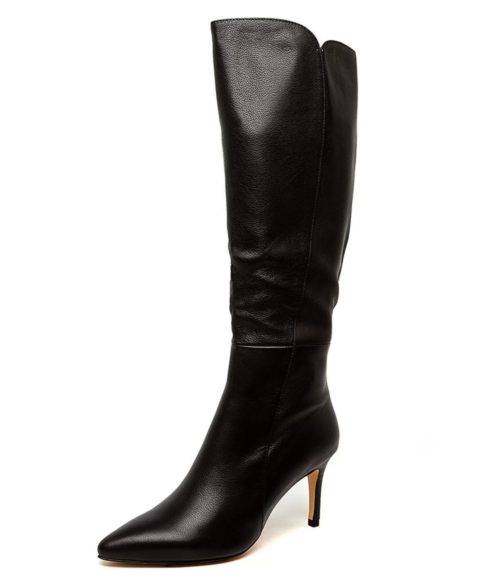 Sale Bueno Black Leather Women Boots