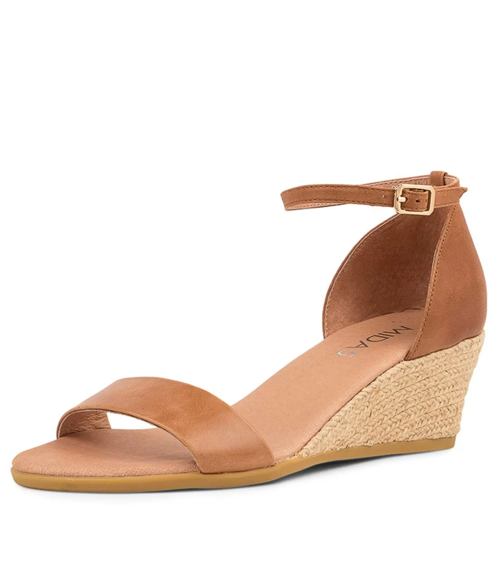 Flash Sale Burki Tan Leather Women Wedges