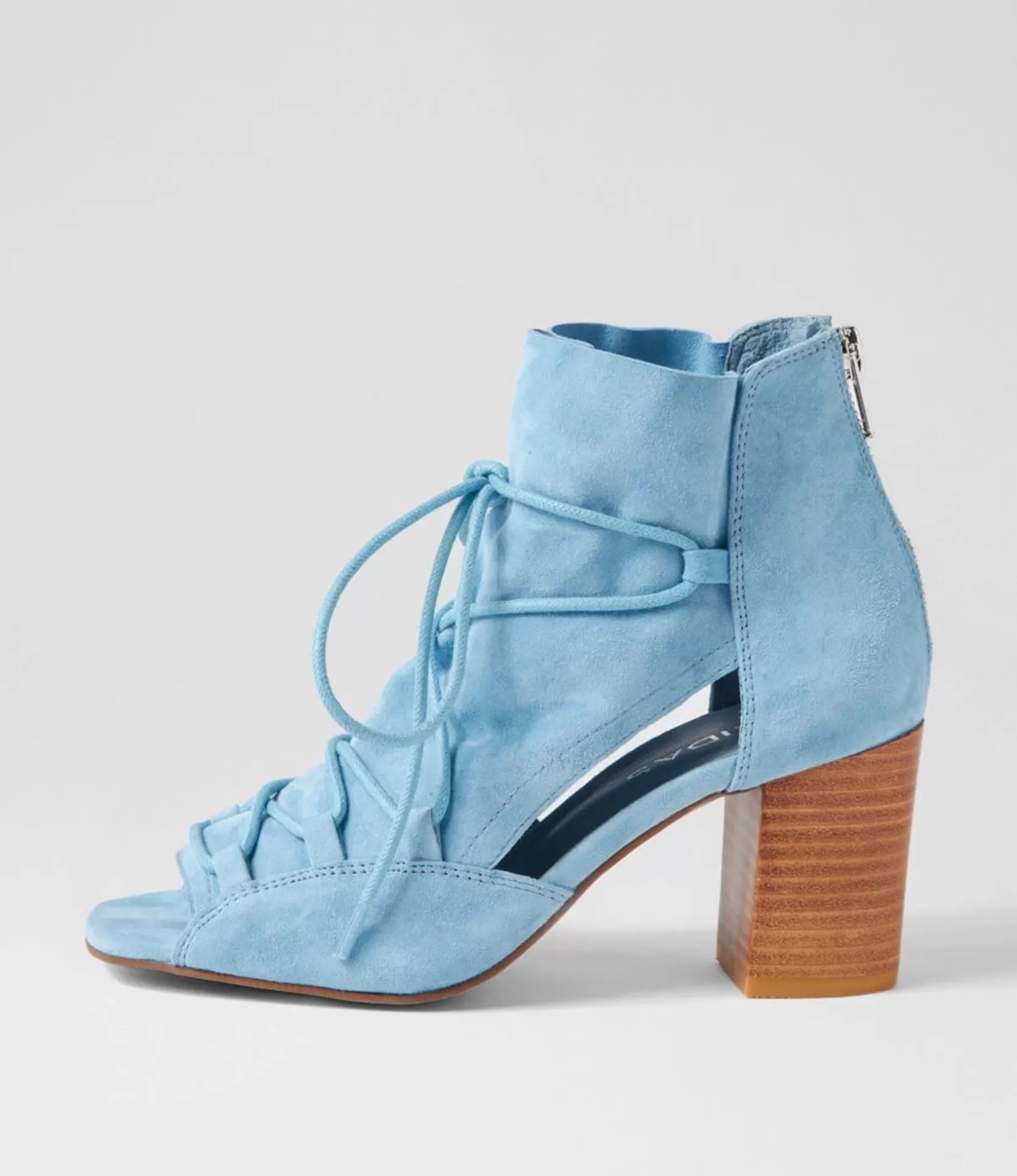 Store Capell Denim Suede Sandals Women Heels