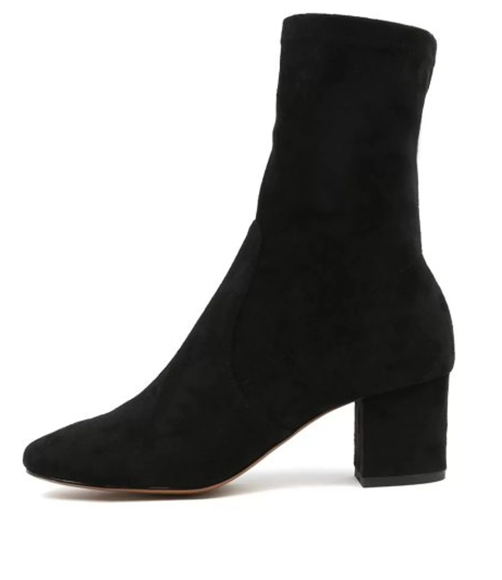 Shop Carrie Black Microsuede Women Ankle Boots