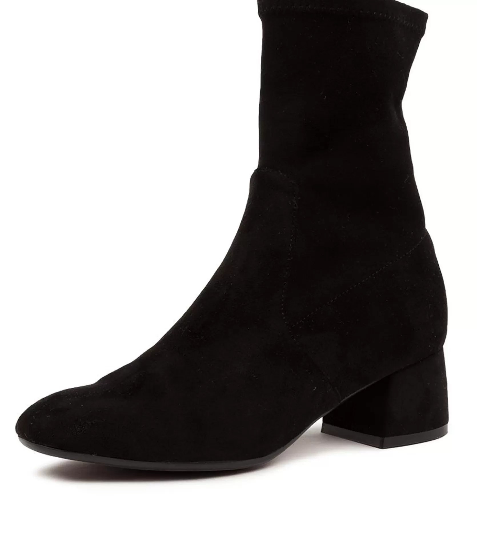 Best Sale Checker Black Micro Women Boots