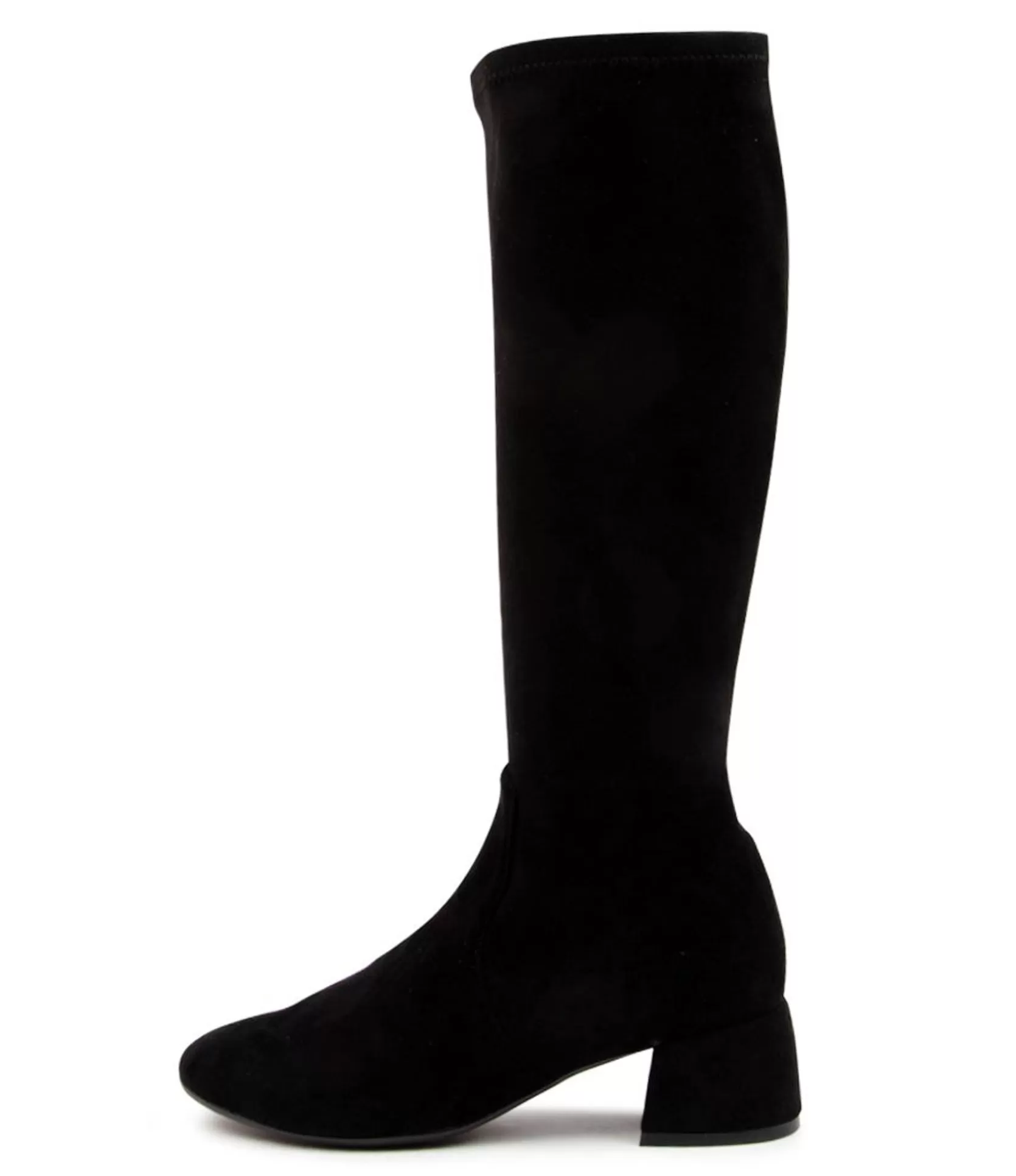 New Chevon Black Micro Women Boots