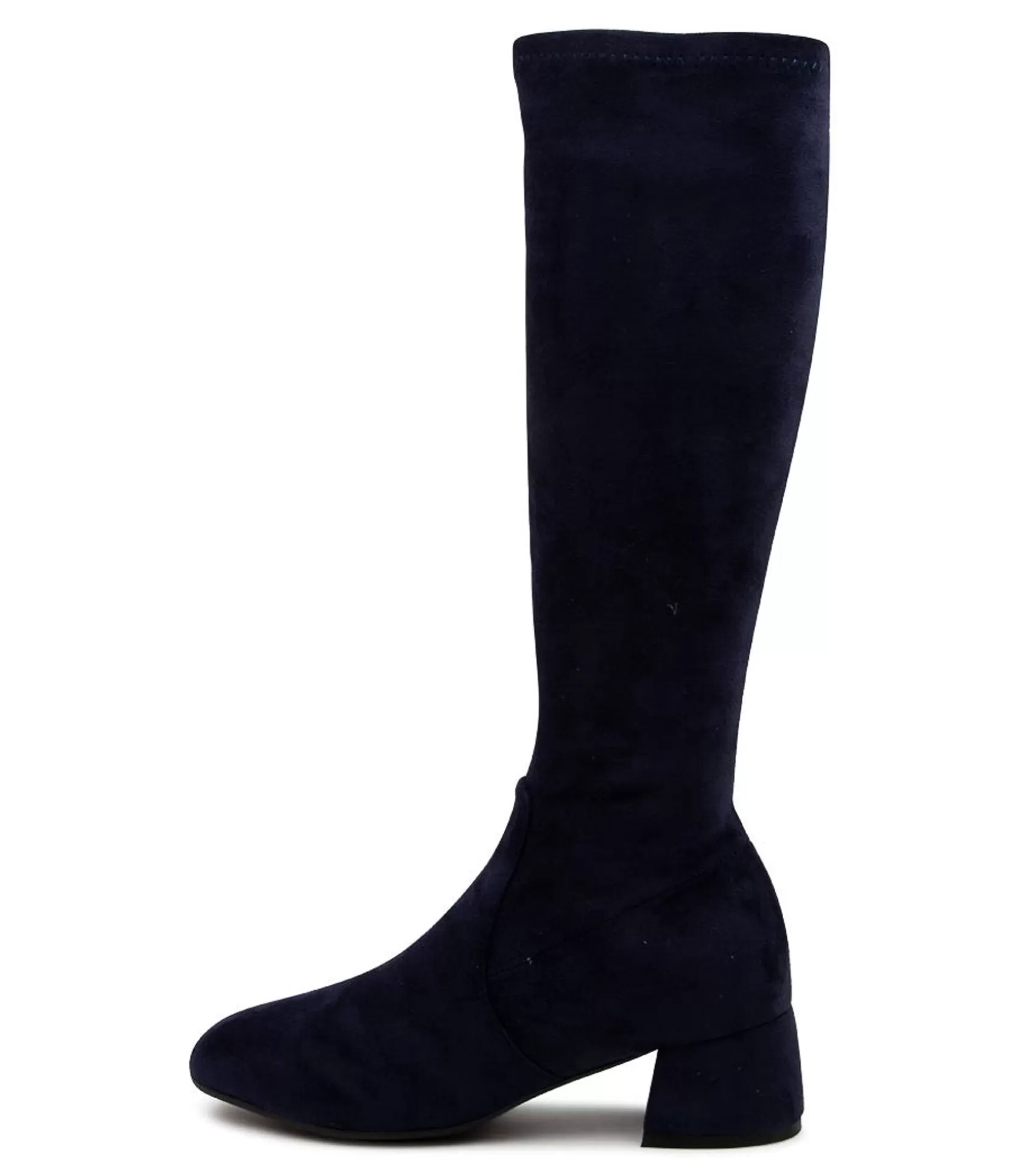 Flash Sale Chevon Navy Stretch Women Boots