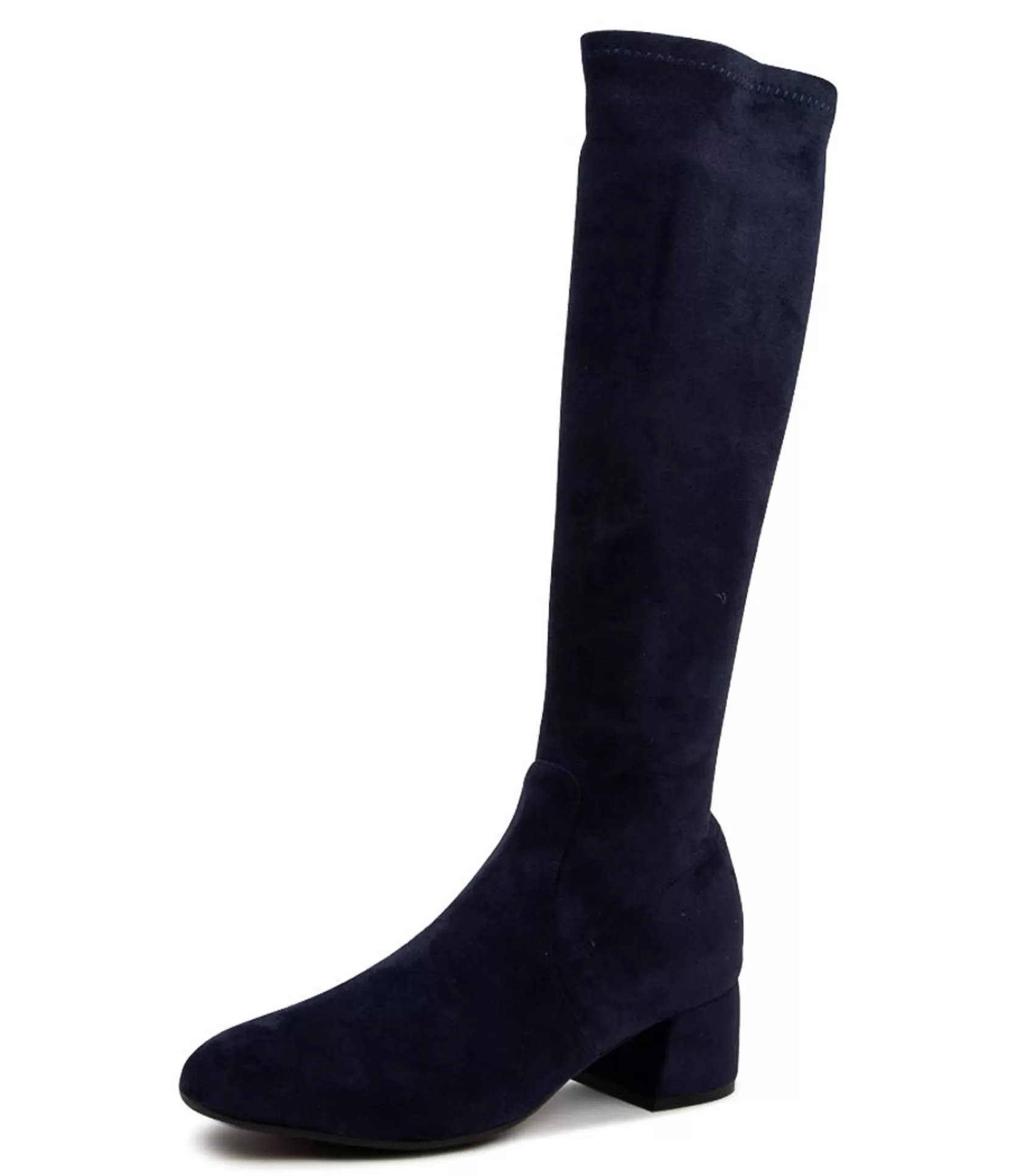 Flash Sale Chevon Navy Stretch Women Boots
