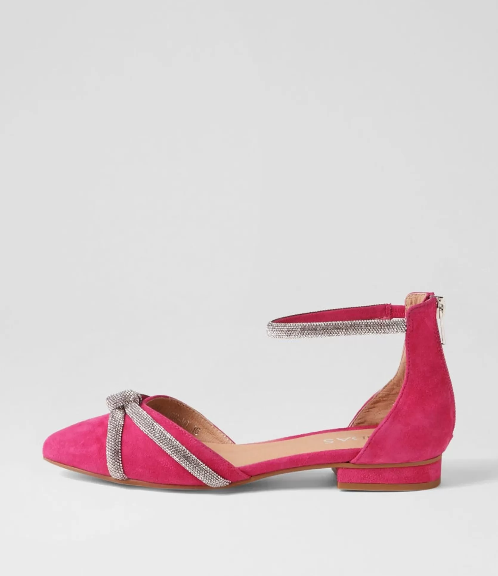 Best Sale Dallace Fuchsia Suede Flat Shoes Women Flats