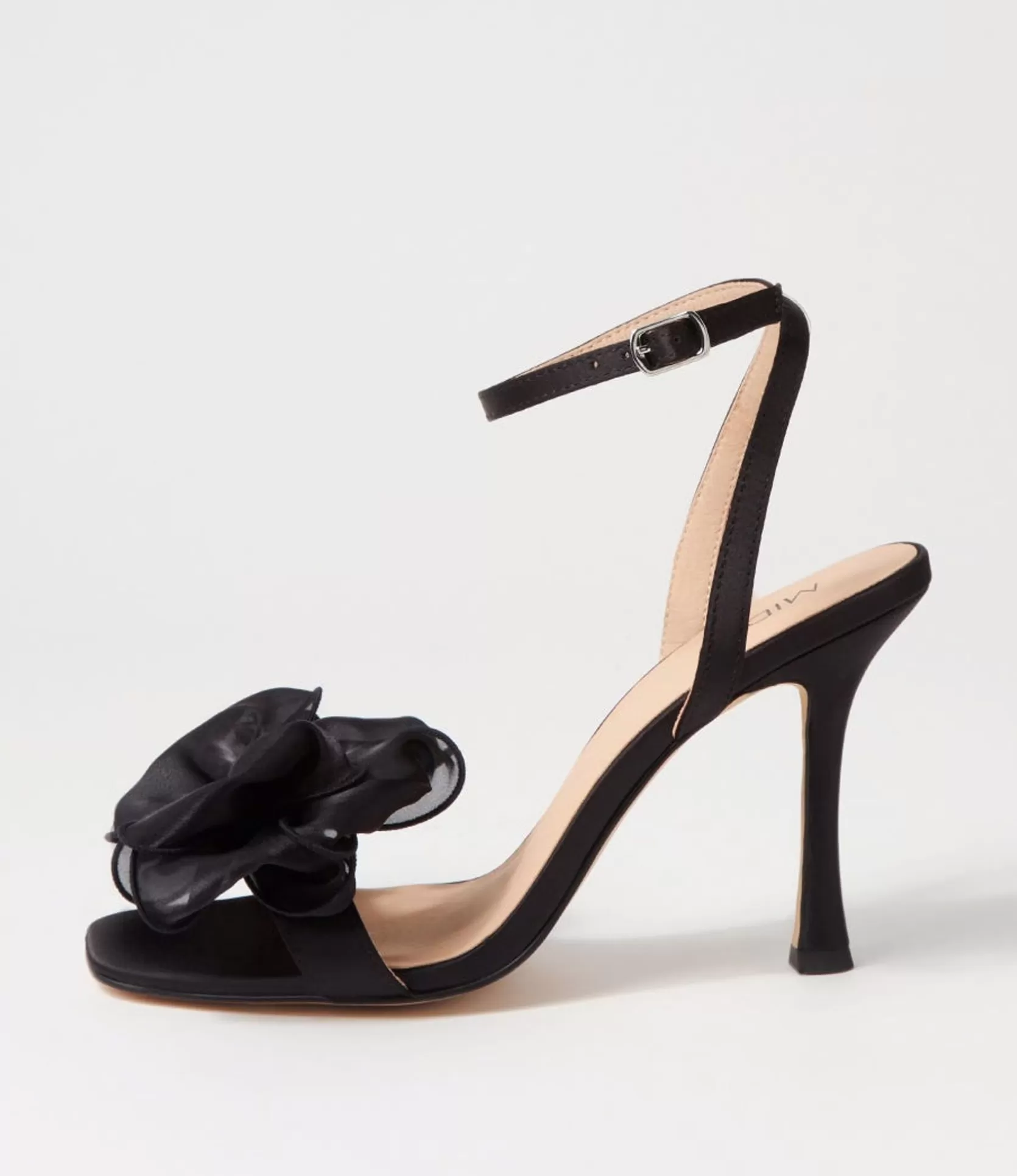 Sale Darris Black Satin Heels Women Heels