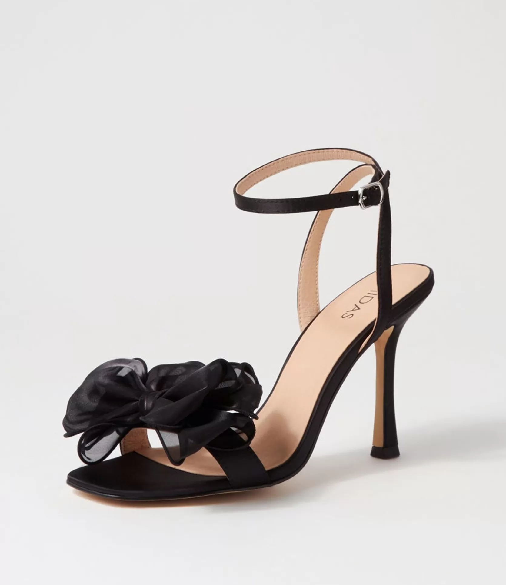 Sale Darris Black Satin Heels Women Heels