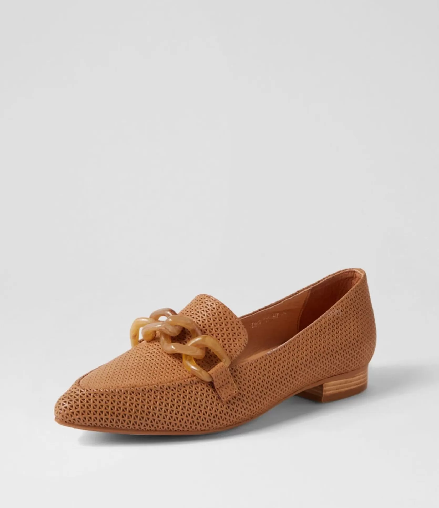 Cheap Devin Dark Tan Leather Loafers Women Loafers