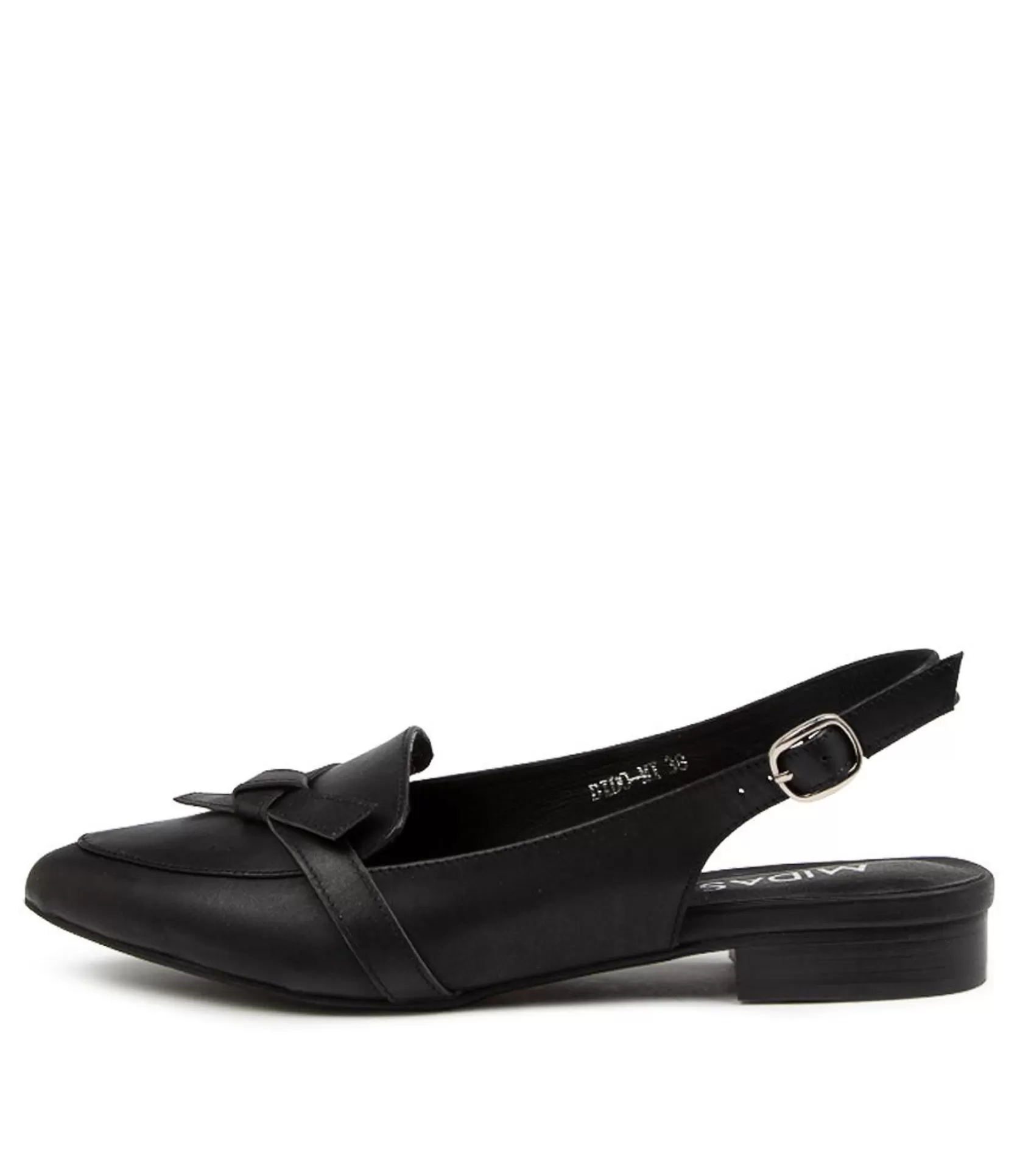 Cheap Dido Black Leather Women Loafers