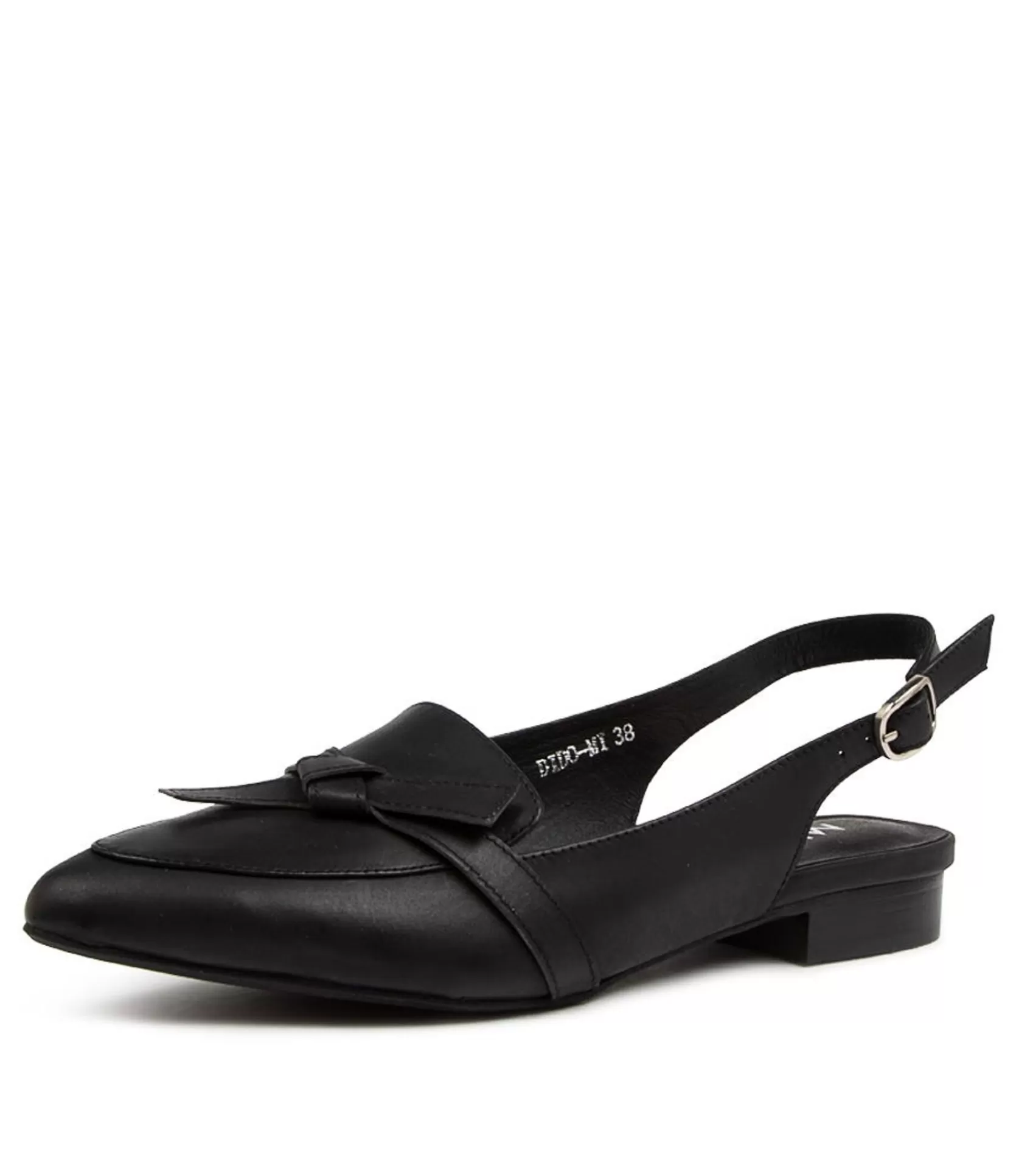 Cheap Dido Black Leather Women Loafers
