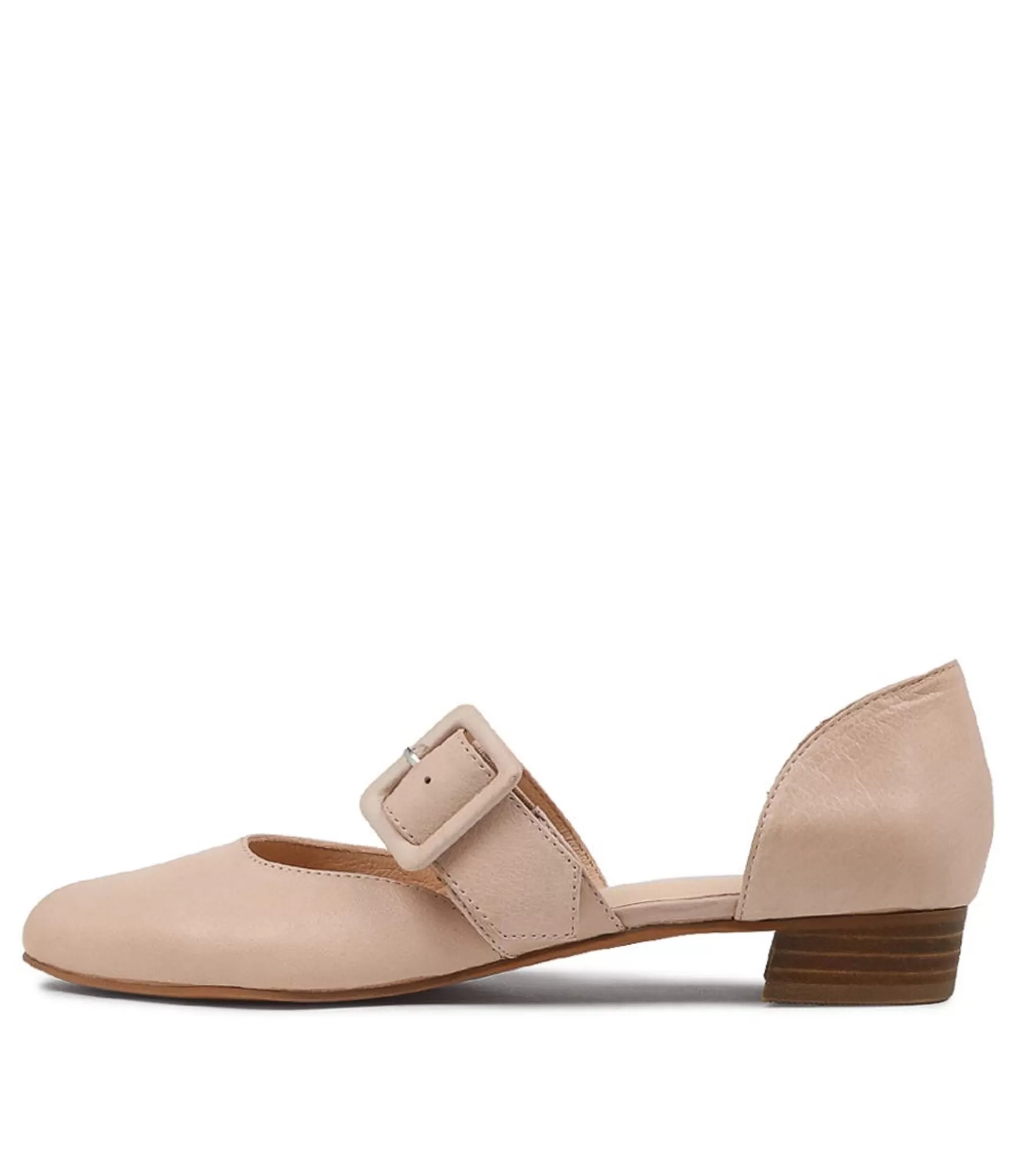 Cheap Ebbie Cafe Leather Flat Shoes Women Flats