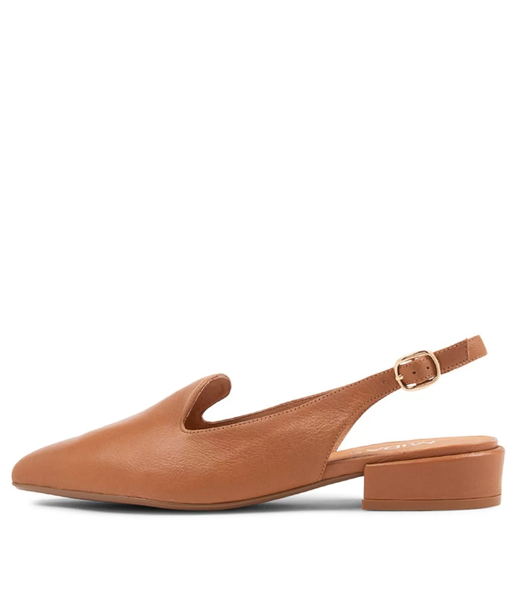 Cheap Erol Dark Tan Leather Loafers Women Loafers