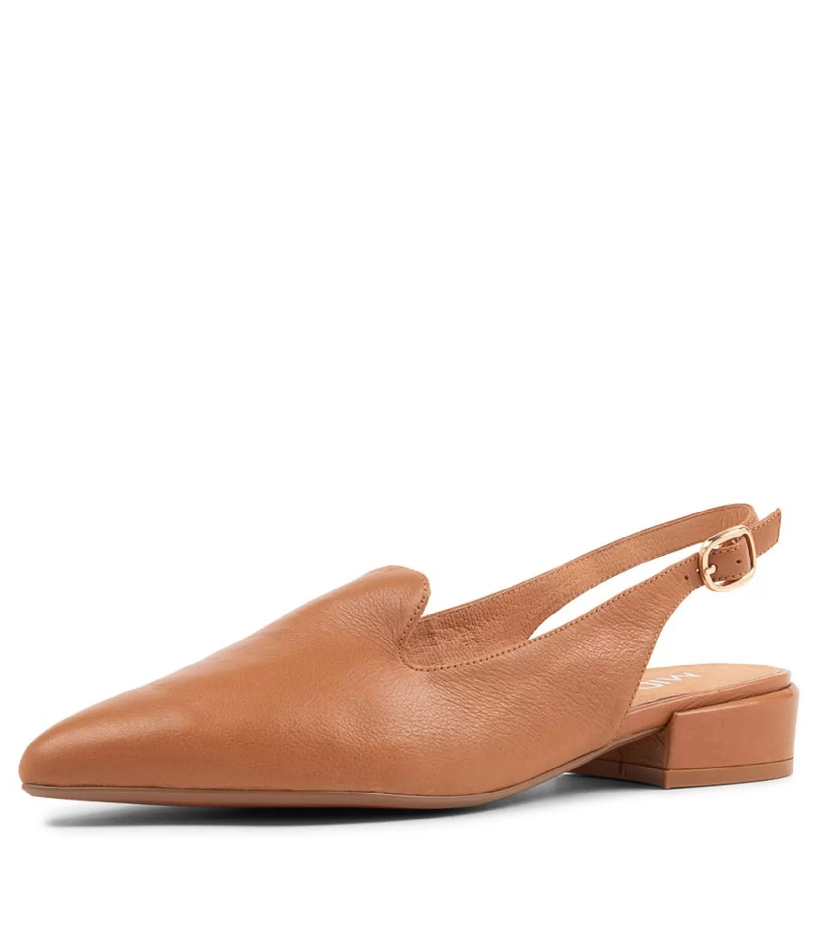 Cheap Erol Dark Tan Leather Loafers Women Loafers