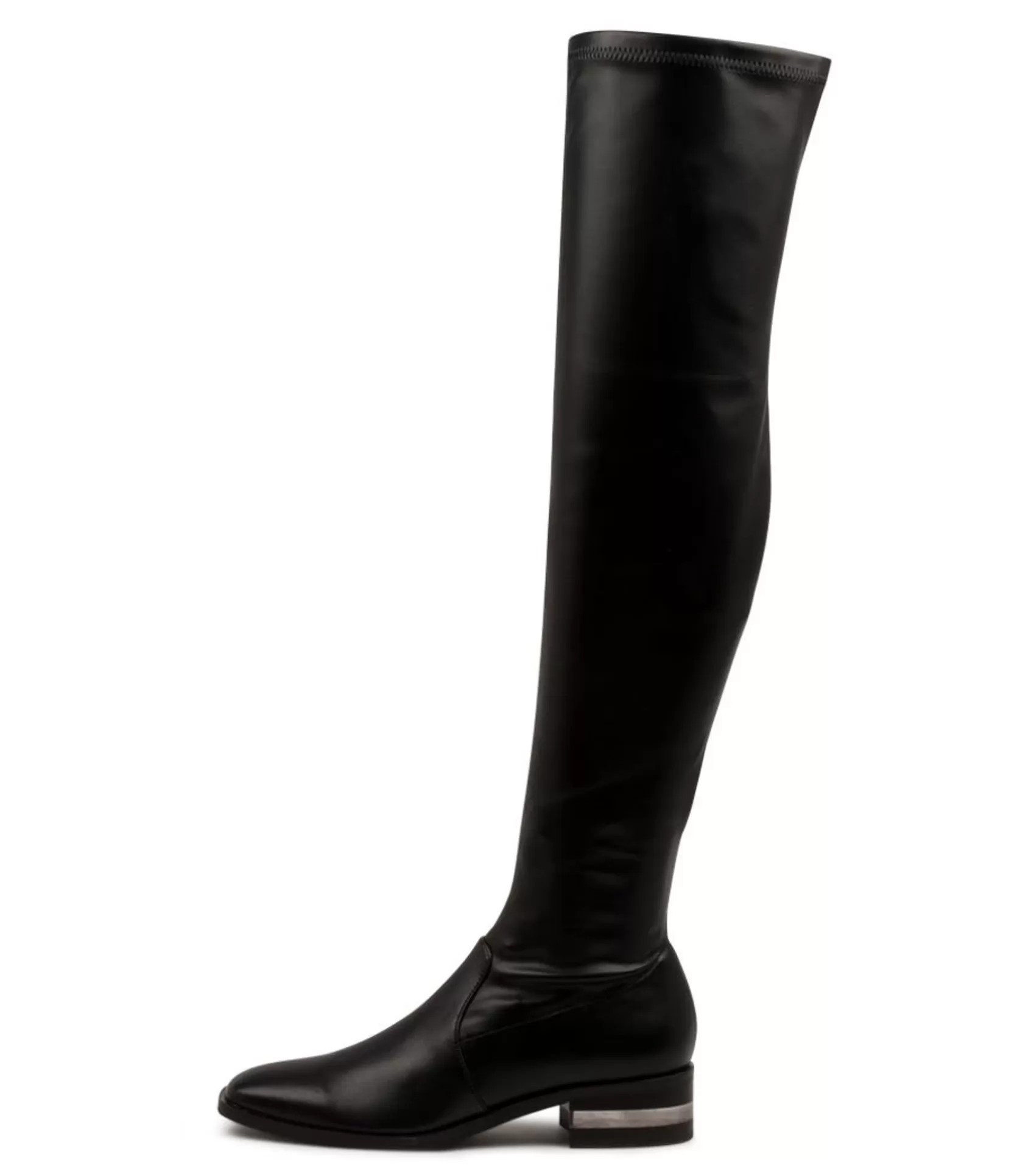New Farpest Black Smooth Women Boots