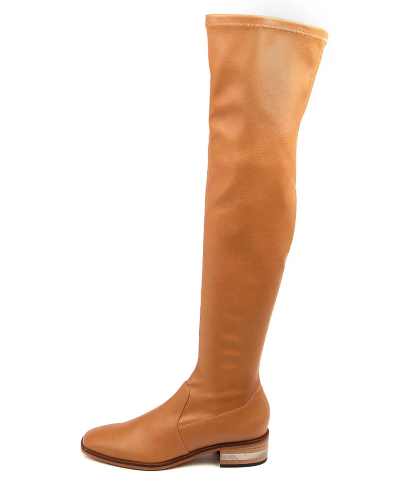 Clearance Farpest Dk Tan Smoooth Women Boots