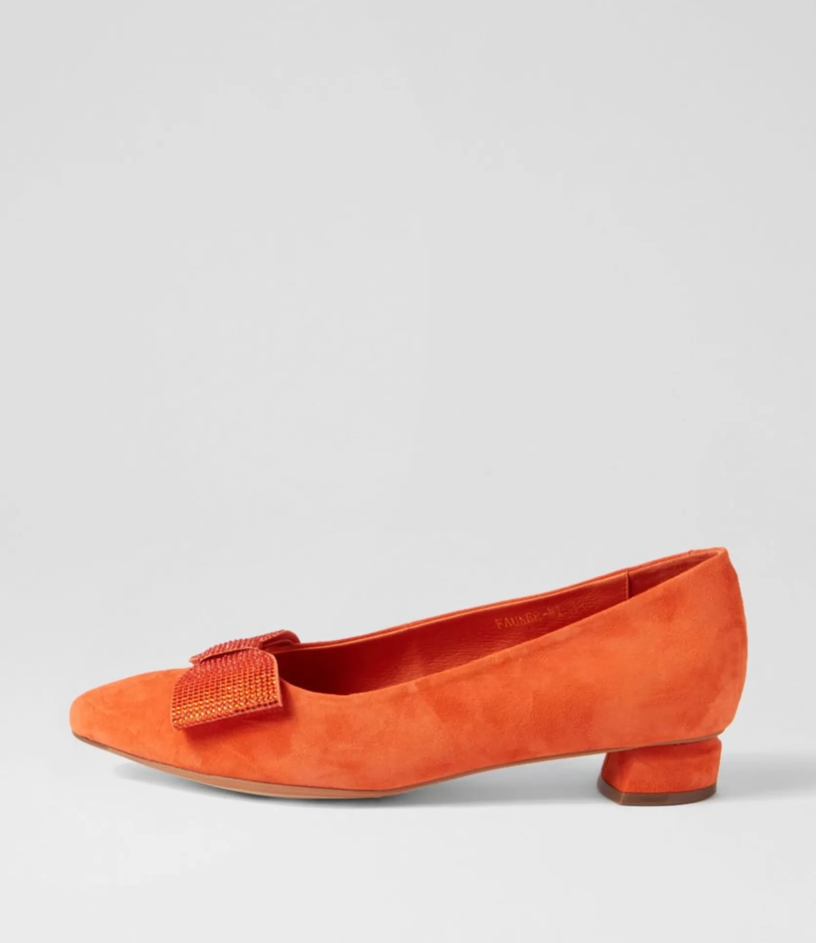 Best Sale Fauner Light Orange Suede Flat Shoes Women Flats