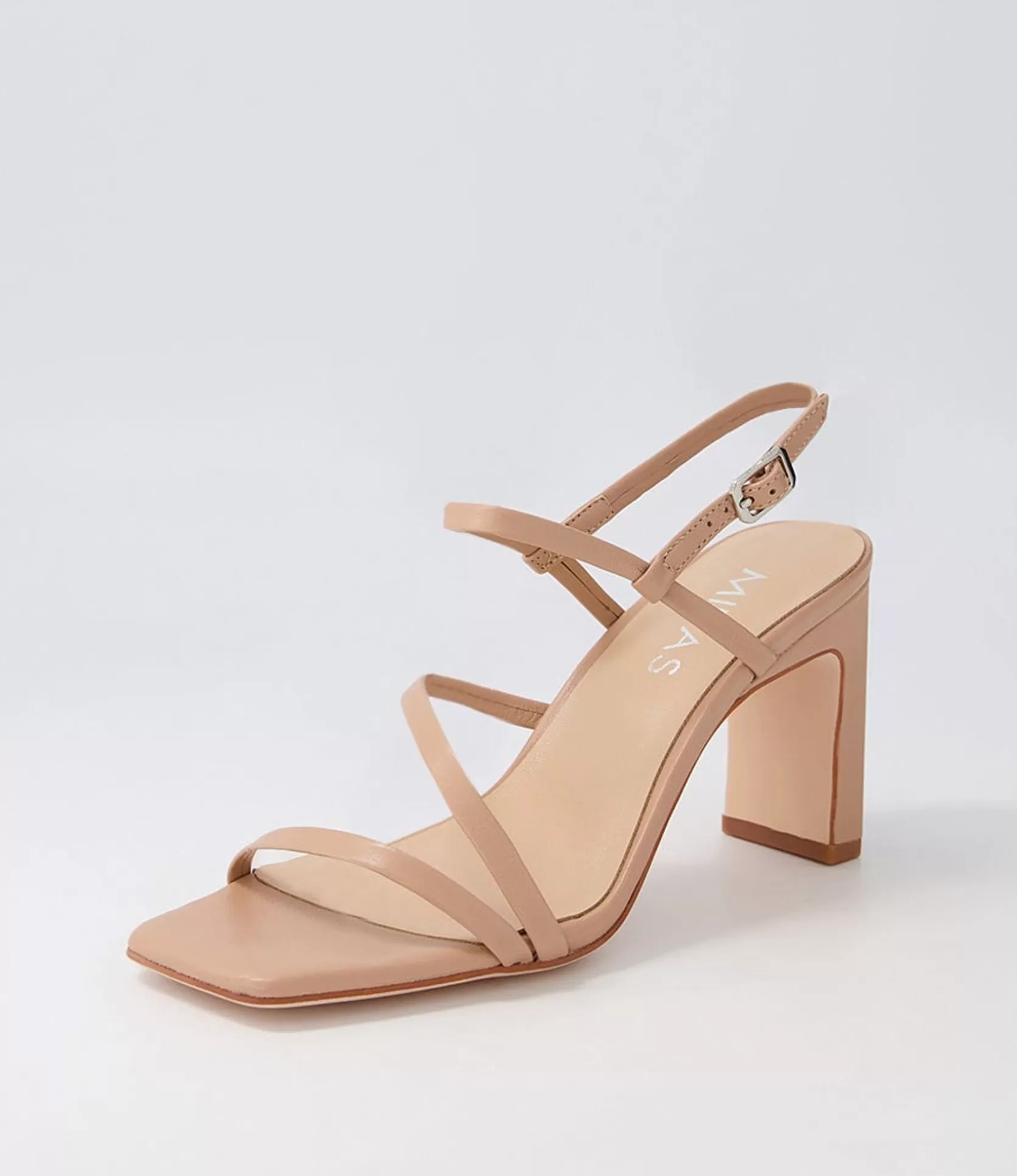Best Sale Fayte Nude Leather Sandals Women Heels